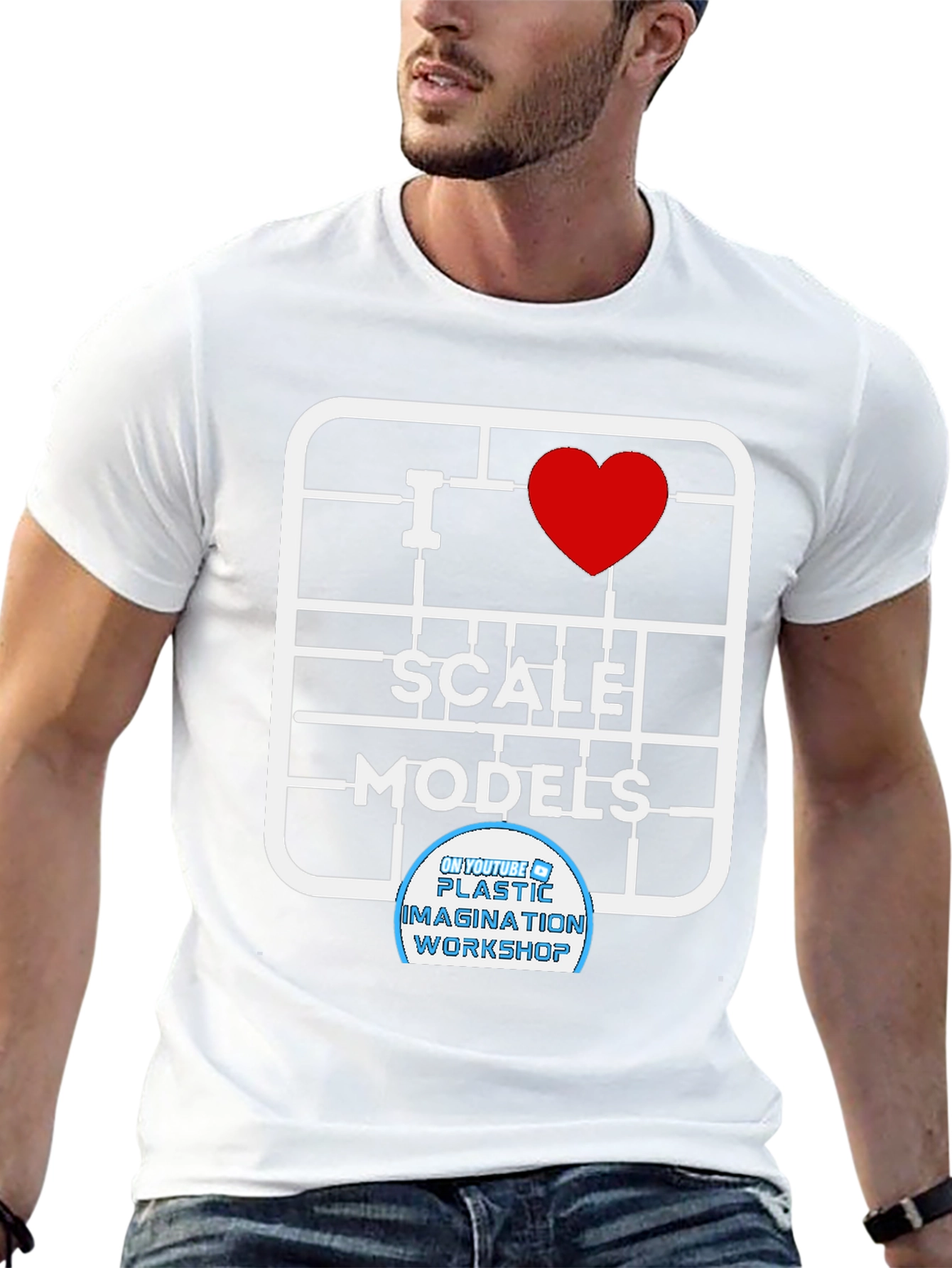 Black I Heart Scale Models Black T-Shirt view 13