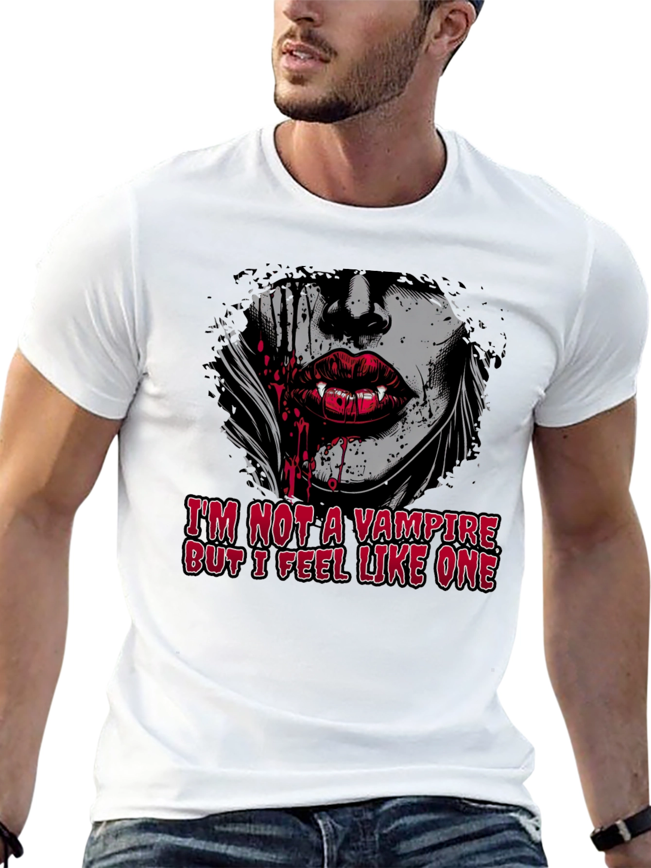 Black Vampire Graphic T-Shirt view 13