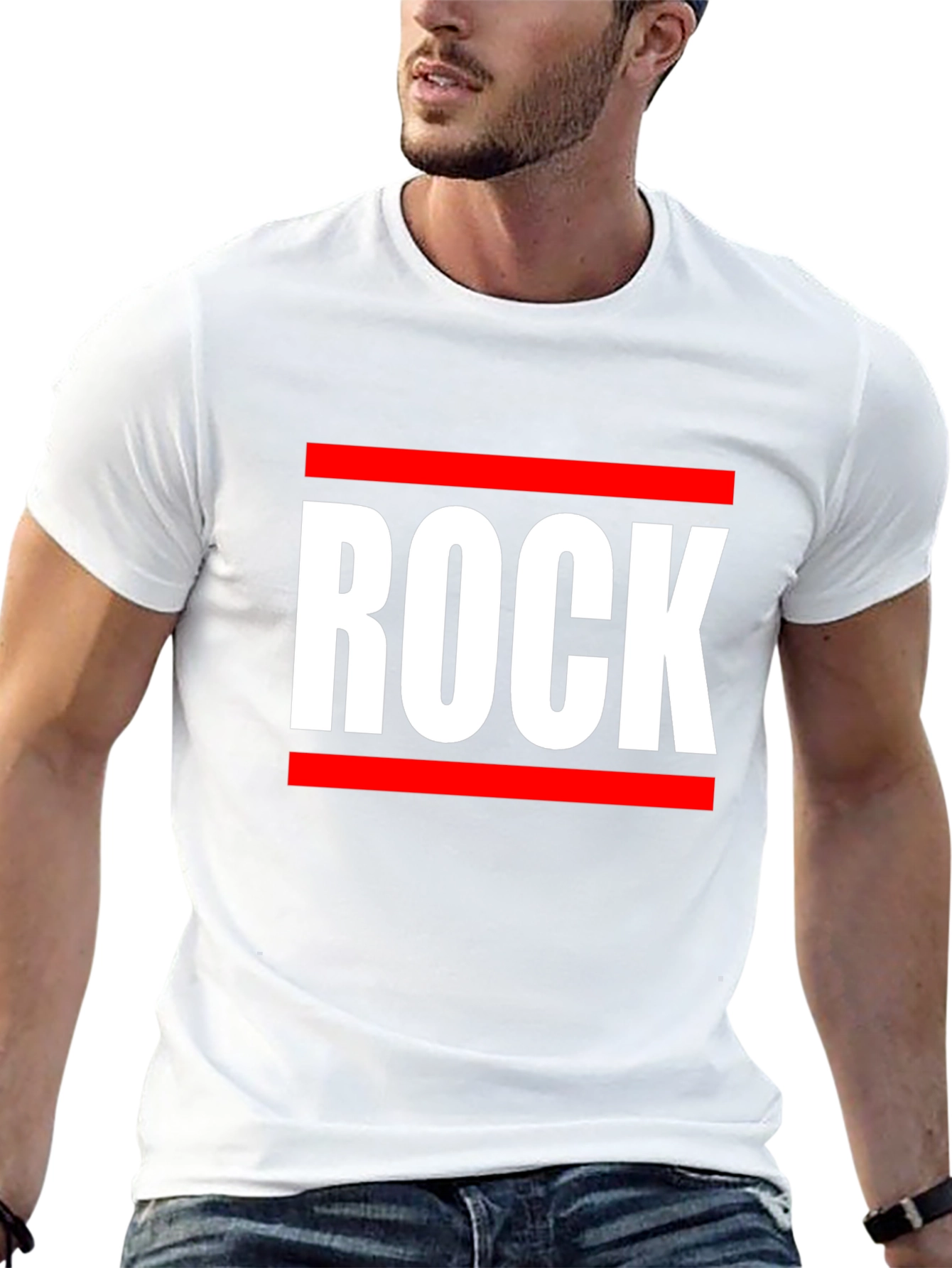 Black Rock Graphic Tee - Bold Statement T-Shirt view 13