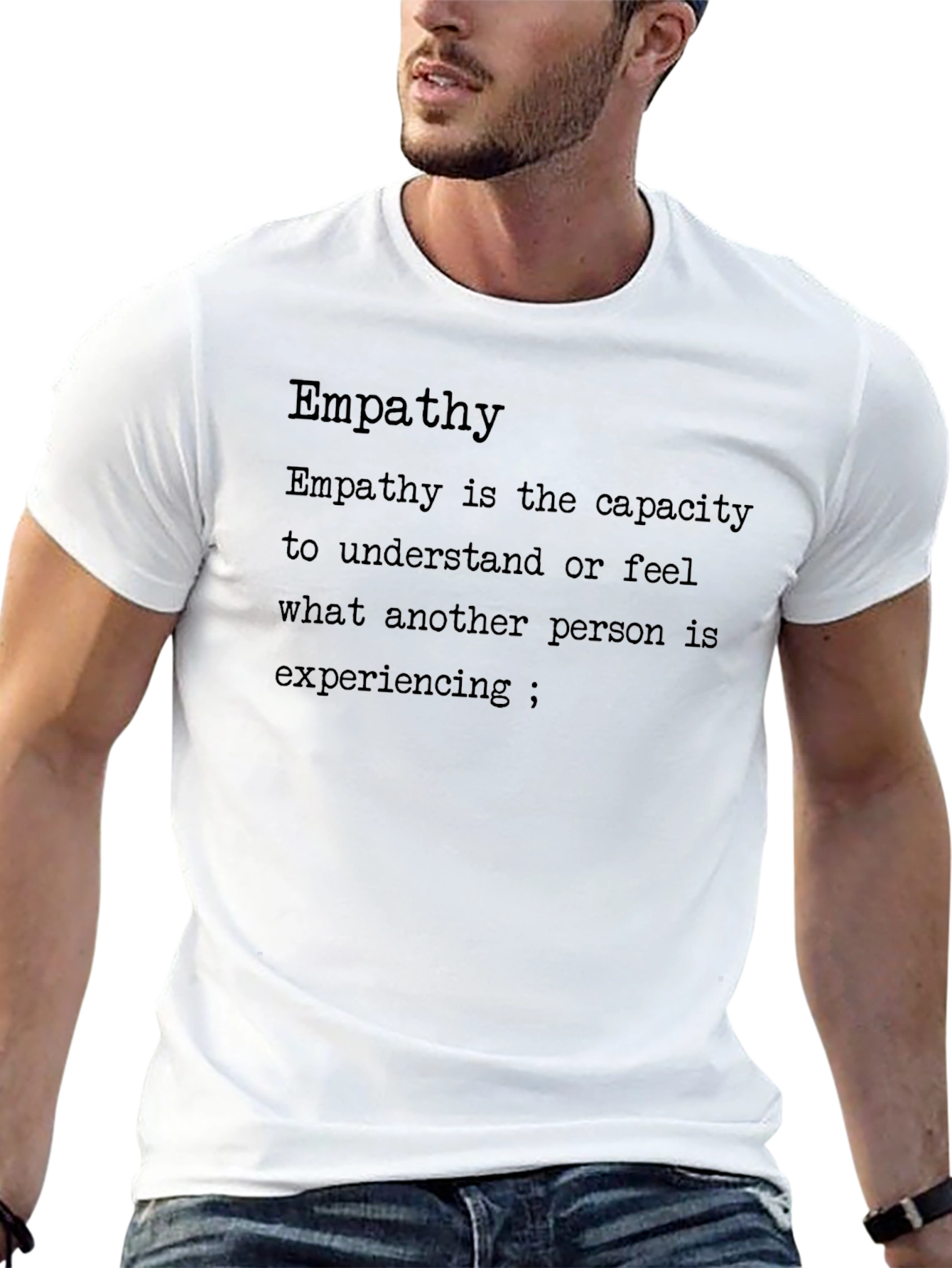 Black Empathy Definition Black T-Shirt view 13