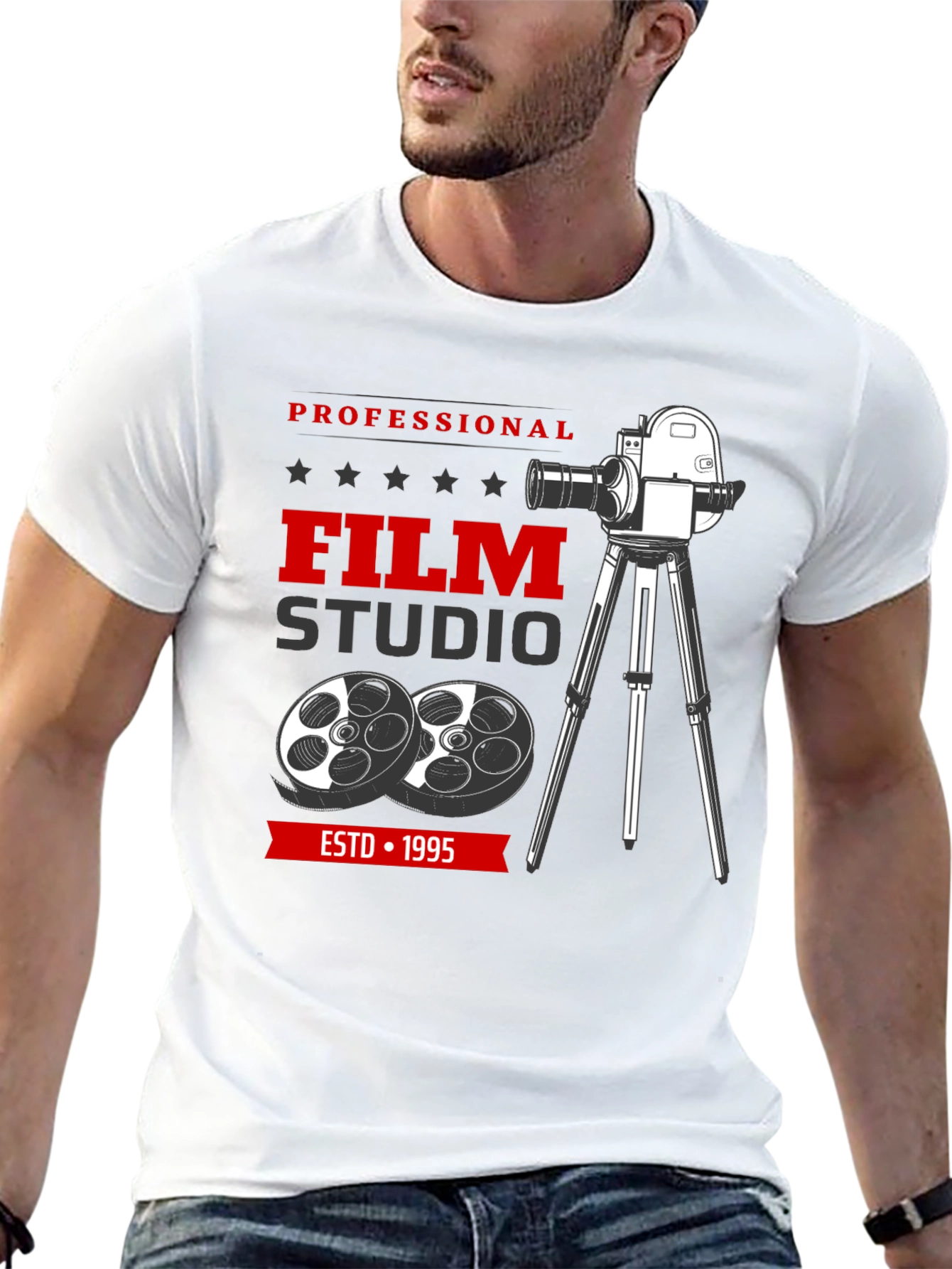 Black Professional Film Studio T-Shirt view 13
