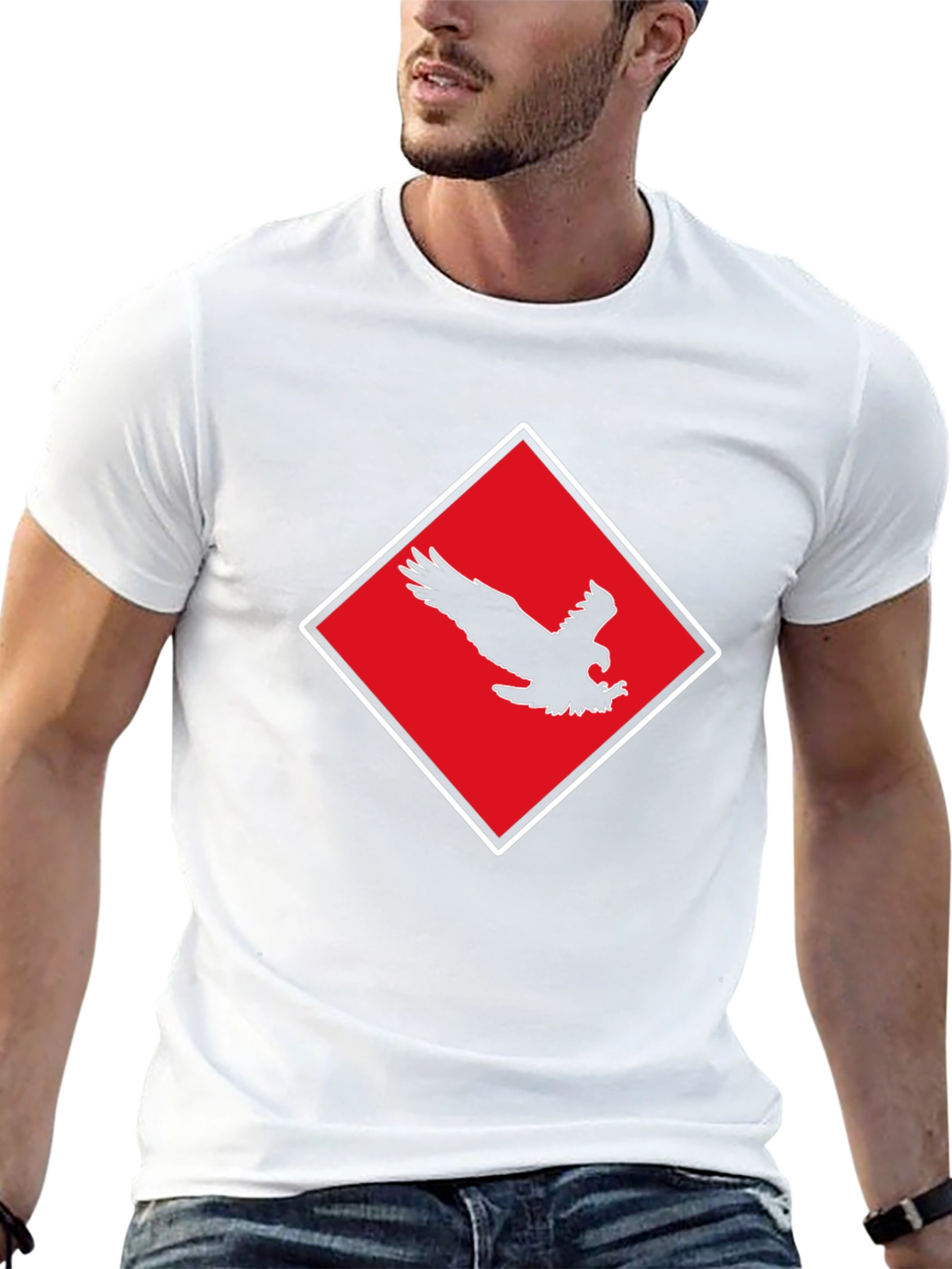 Black Eagle Crest Black T-Shirt view 13