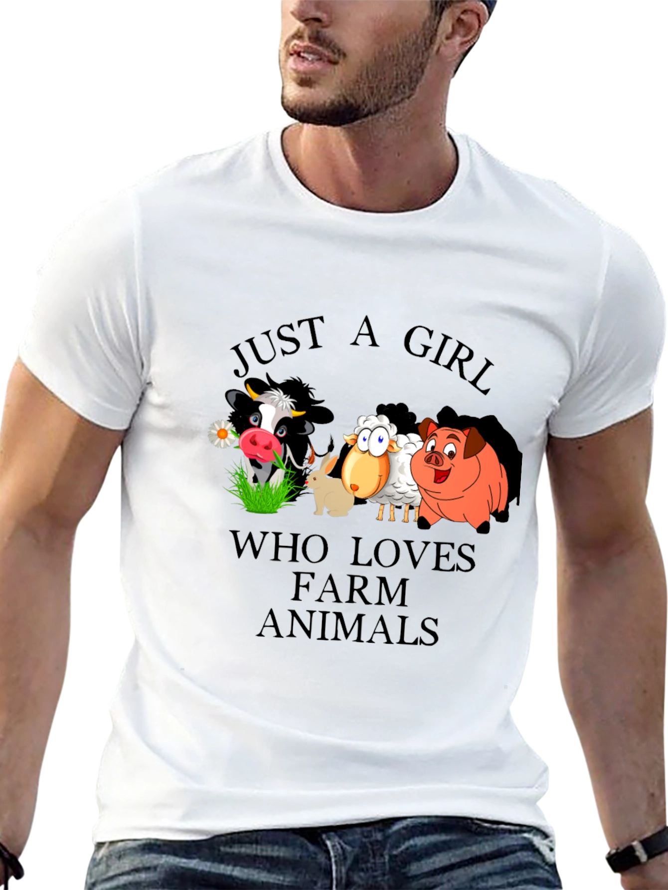 Black Farm Animal Lover Graphic T-Shirt view 13