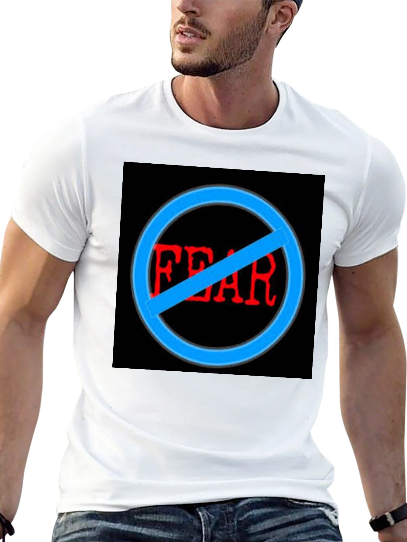 Black No Fear Graphic Black T-Shirt view 13