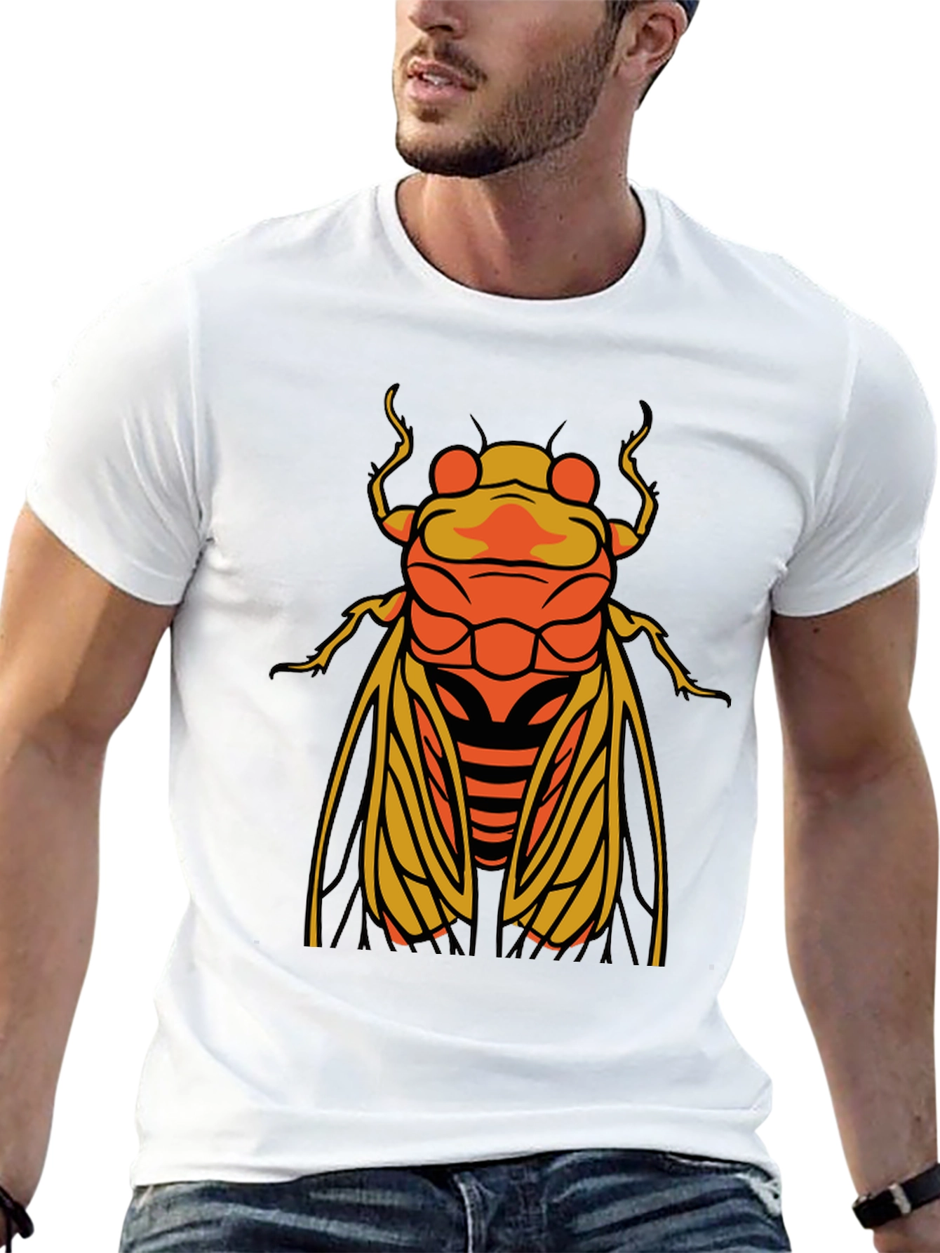 Black Cicada Graphic T-Shirt - Stylish Insect Tee view 13