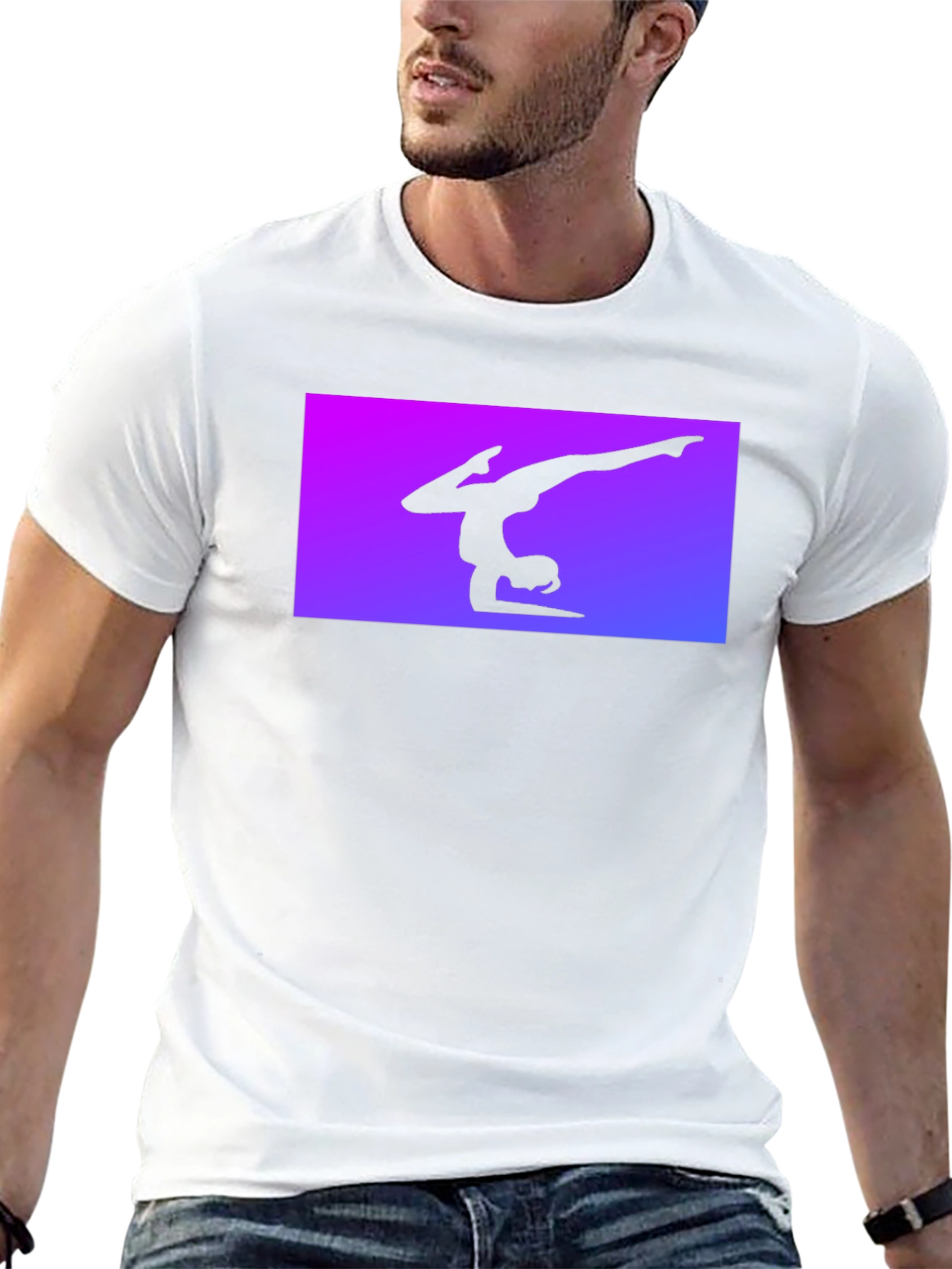 Black Gymnast Silhouette Tee - Black view 13