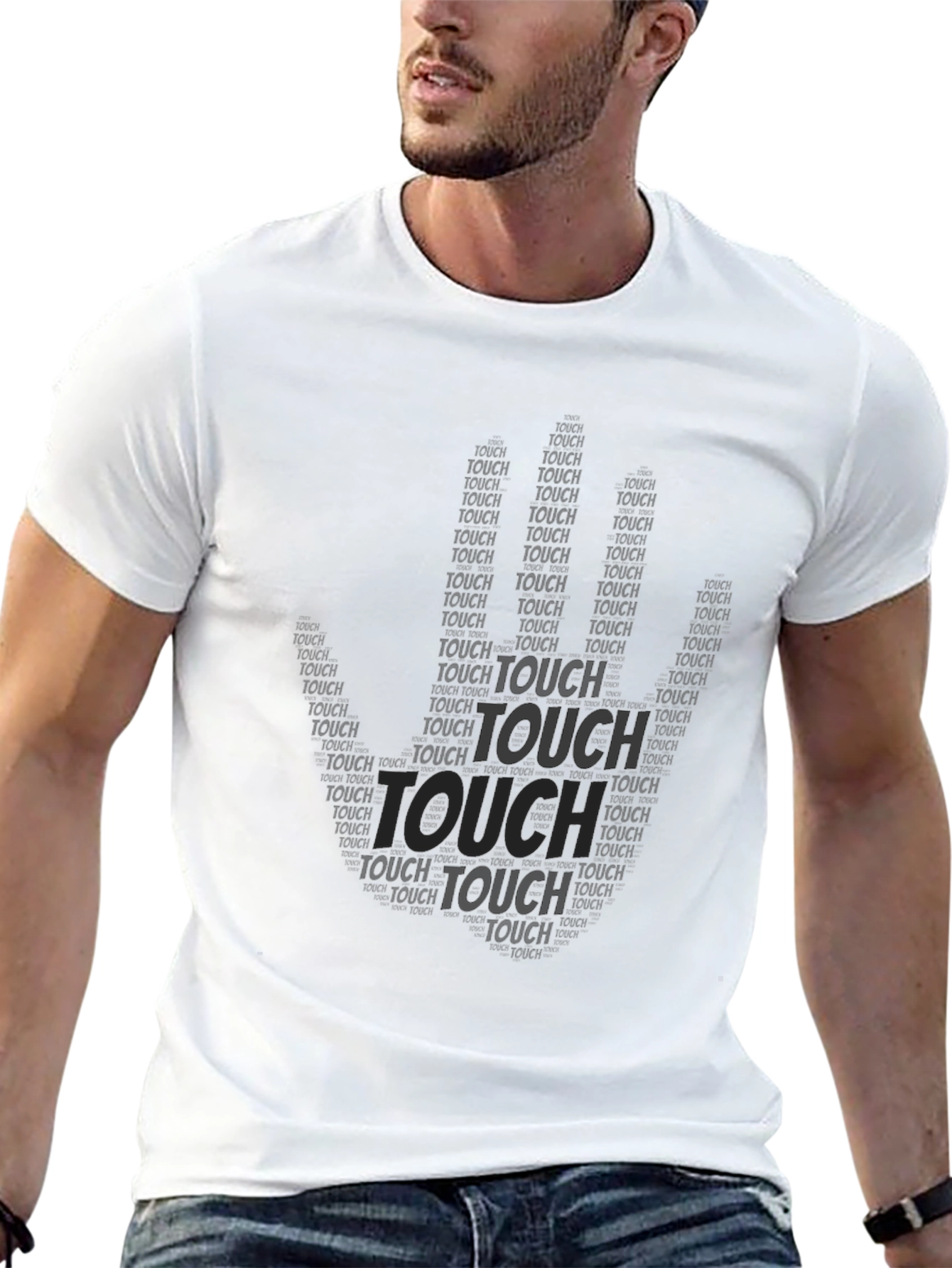 Black Black Touch Graphic Print T-Shirt view 13