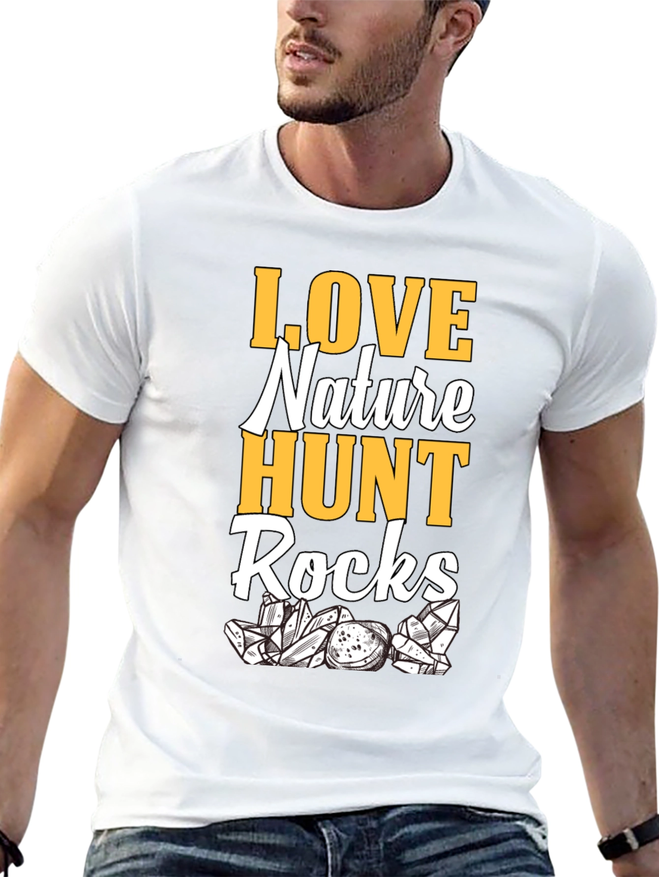Love Nature Hunt Rocks Graphic T-Shirt - 13