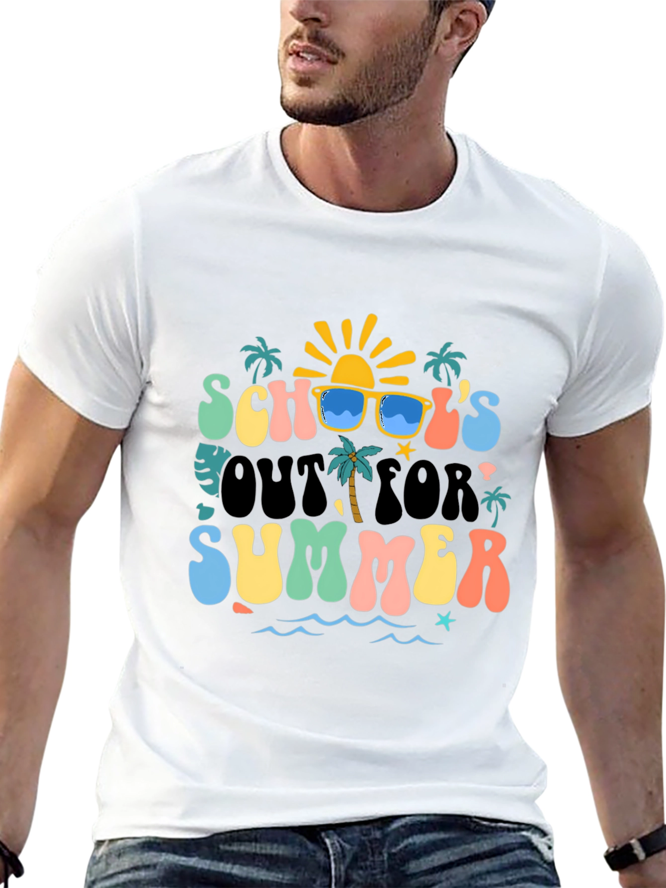 Black School's Out for Summer T-Shirt view 13
