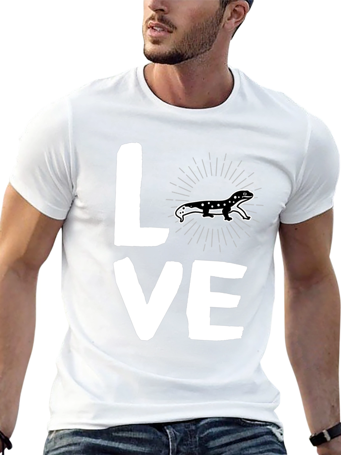 Black Lizard Love T-Shirt - Graphic Tee view 13