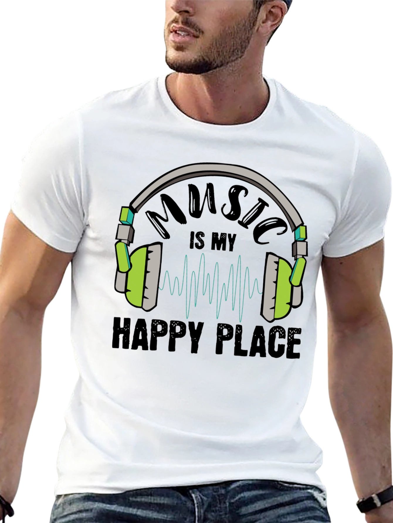 Black Music is My Happy Place T-Shirt view 13