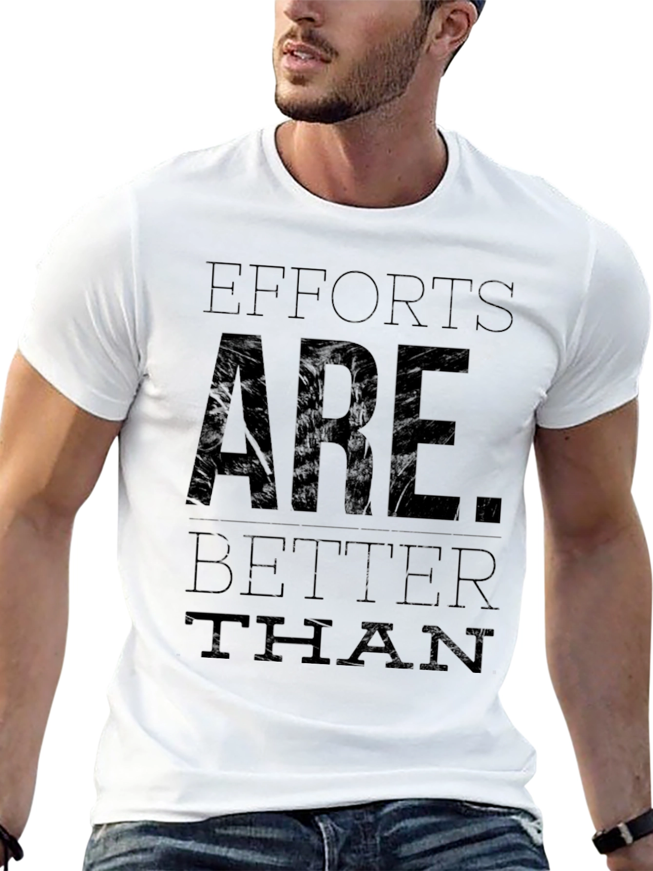 Black Efforts Are Better Than Excuses Black T-Shirt view 13