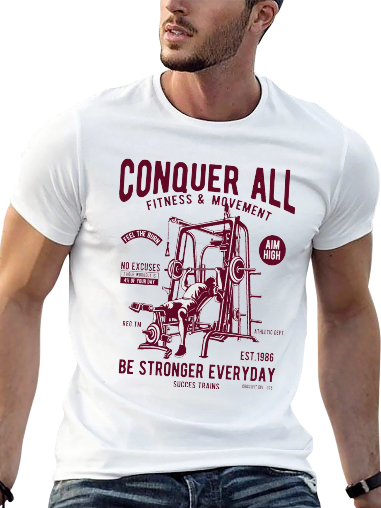 Black Conquer All Fitness T-Shirt view 13