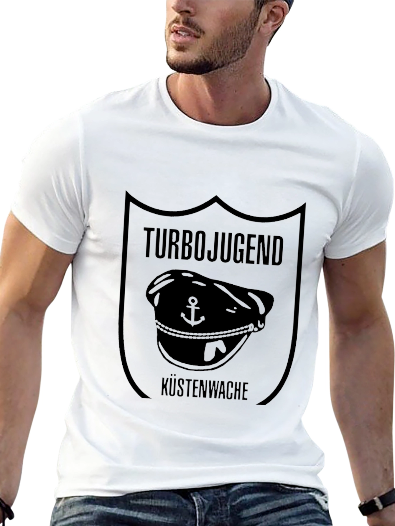 Turbojugend Küstenwache Black T-Shirt - 13