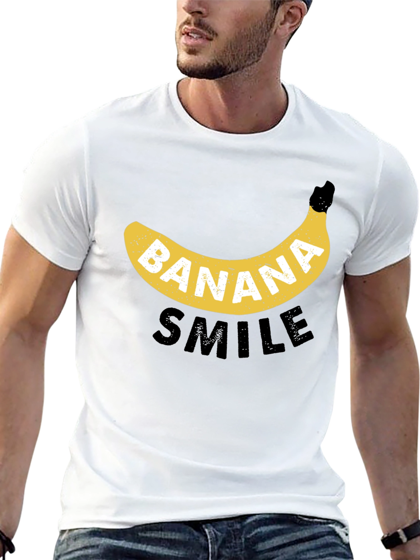 Black Banana Smile Black Graphic Tee view 13