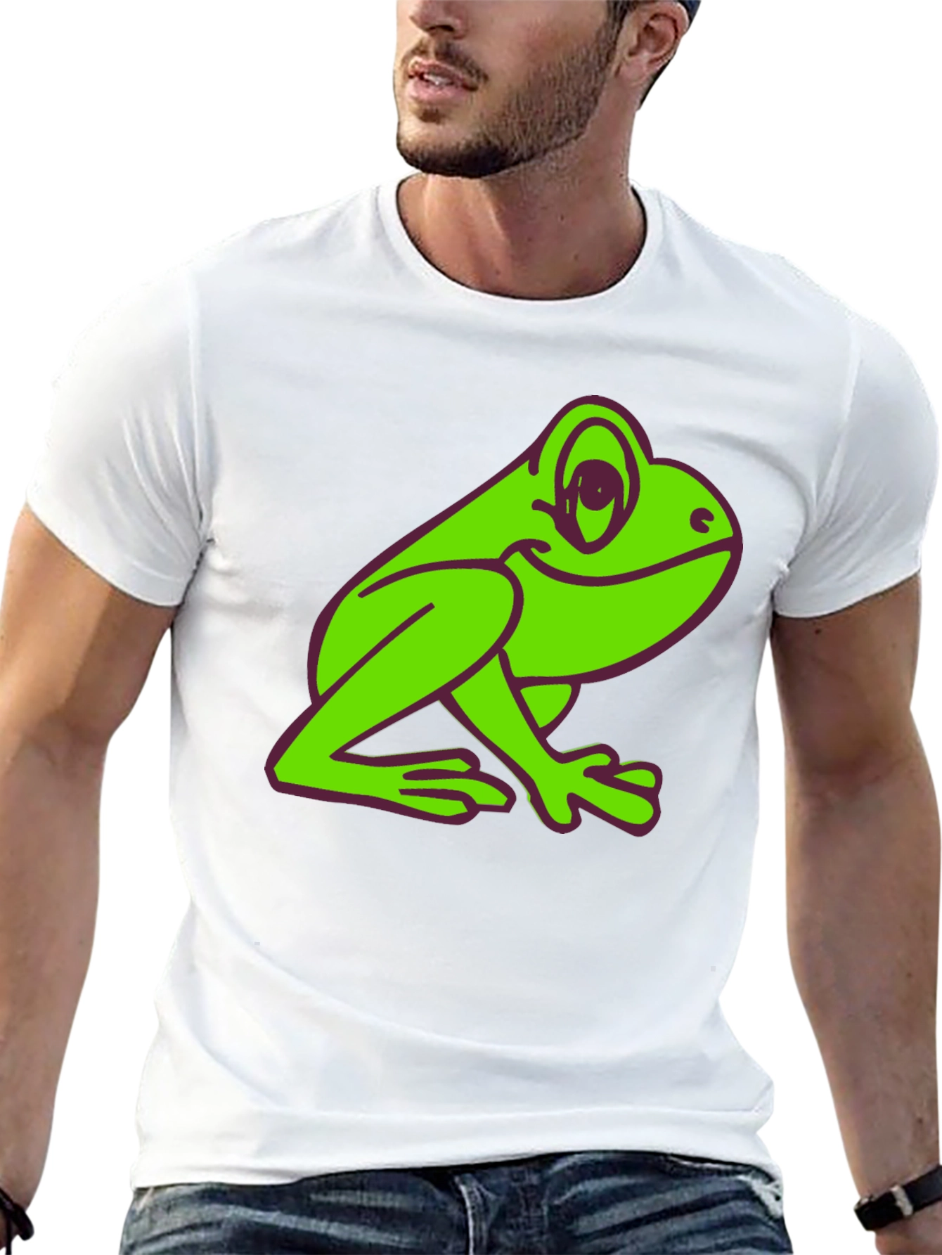 Black Fun Frog Graphic Tee - Black T-Shirt view 13