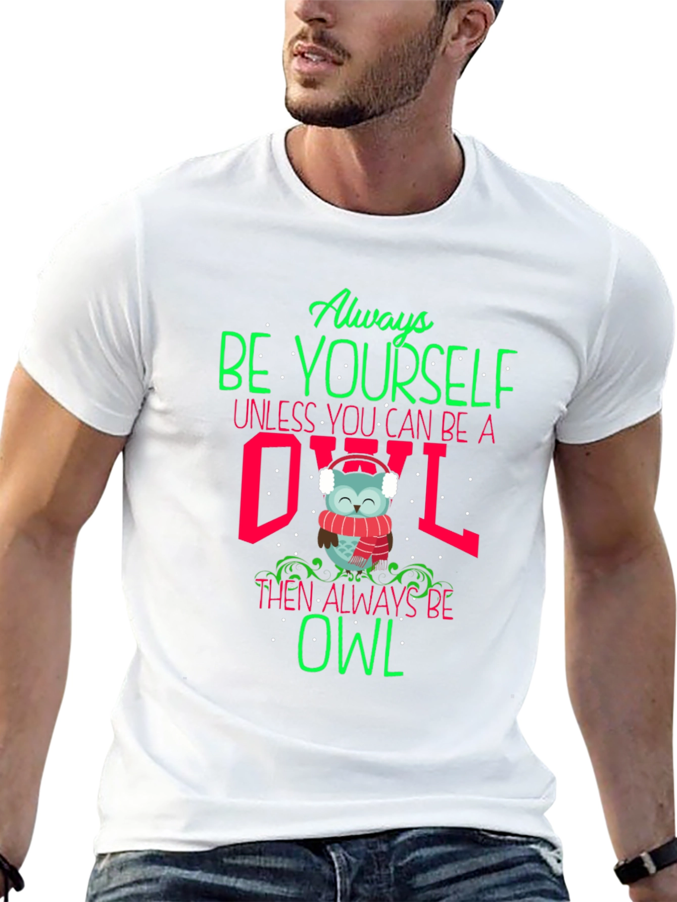 Black Always Be Yourself Unless You Can Be An Owl T-Shirt view 13