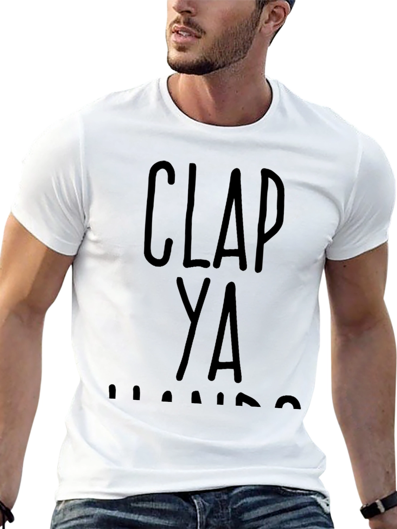 Black Clap Ya Hands Graphic Tee - Black view 13