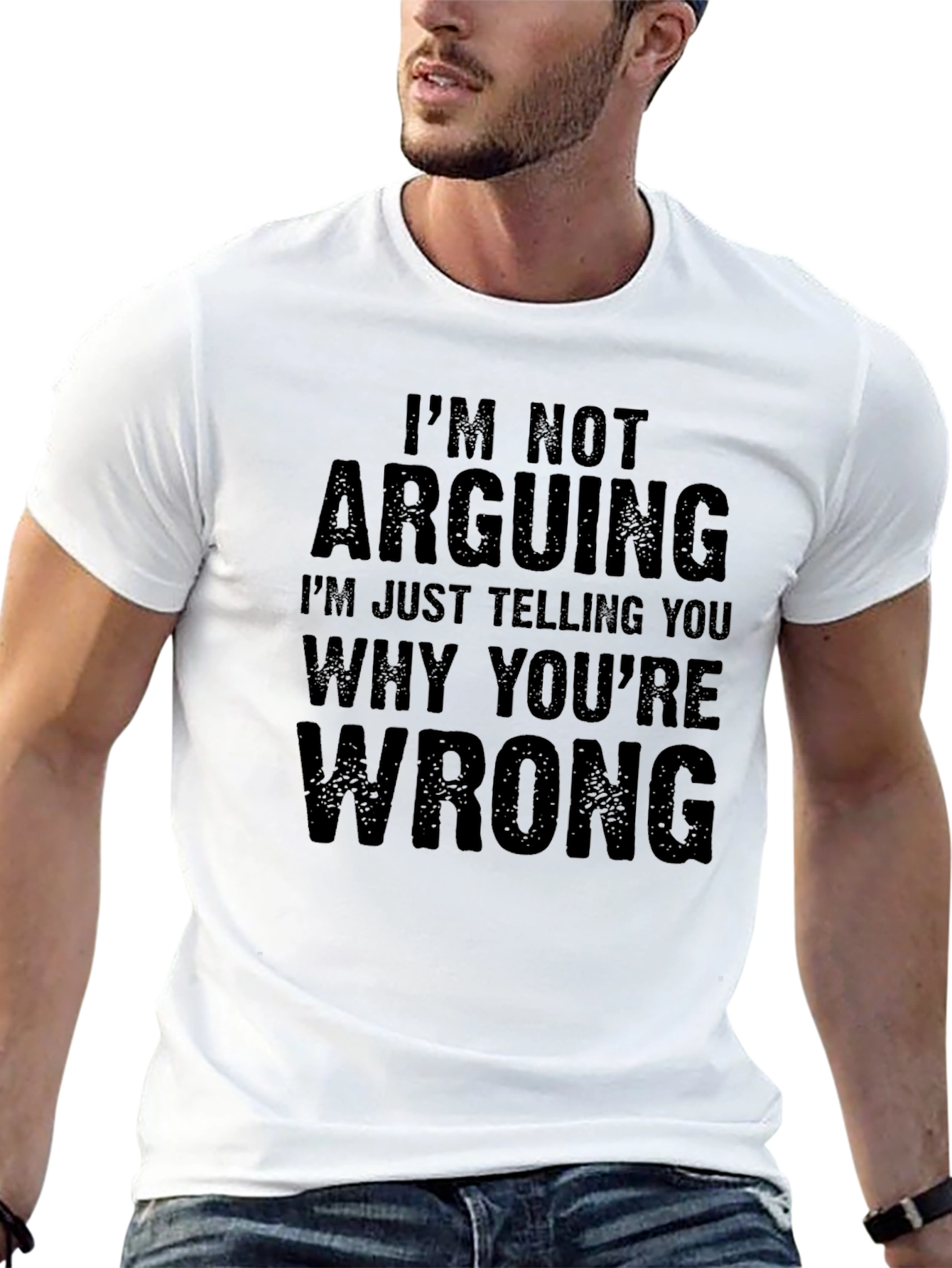 Black Arguing Men's T-Shirt view 13