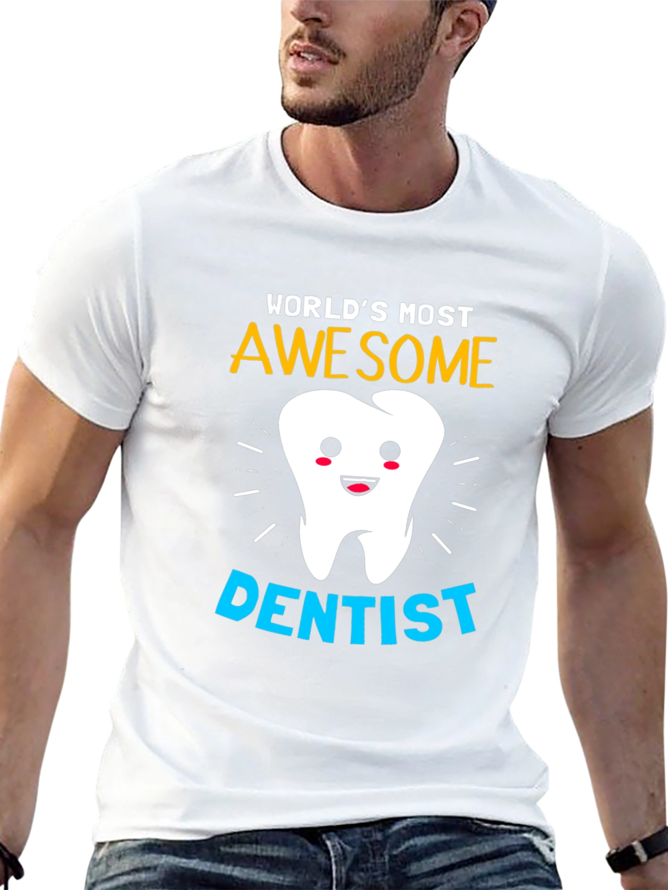 Black World's Most Awesome Dentist T-Shirt view 13