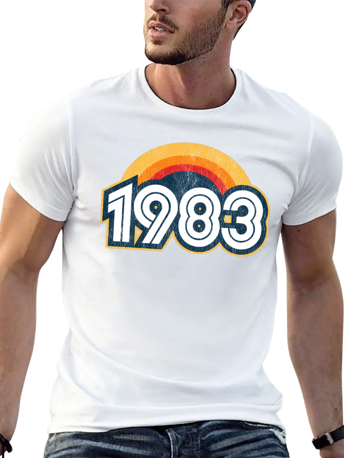 Black Vintage 1983 Graphic Tee - Retro Birthday Shirt view 13