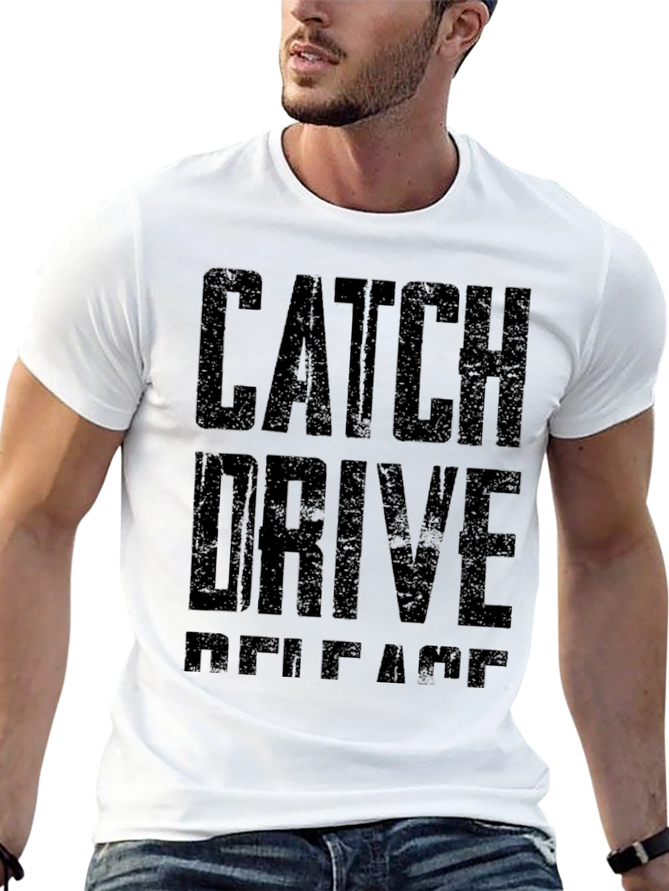 Black Catch Drive Release Black Graphic Tee view 13