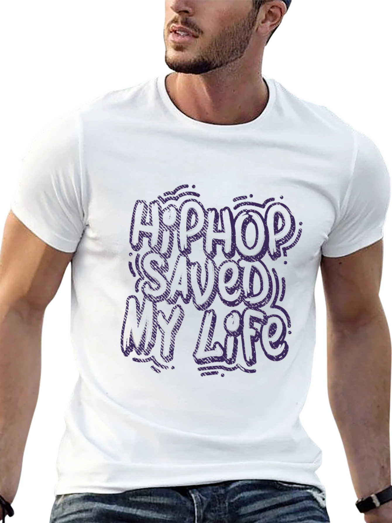 Black Hip Hop Saved My Life Graphic Tee view 13