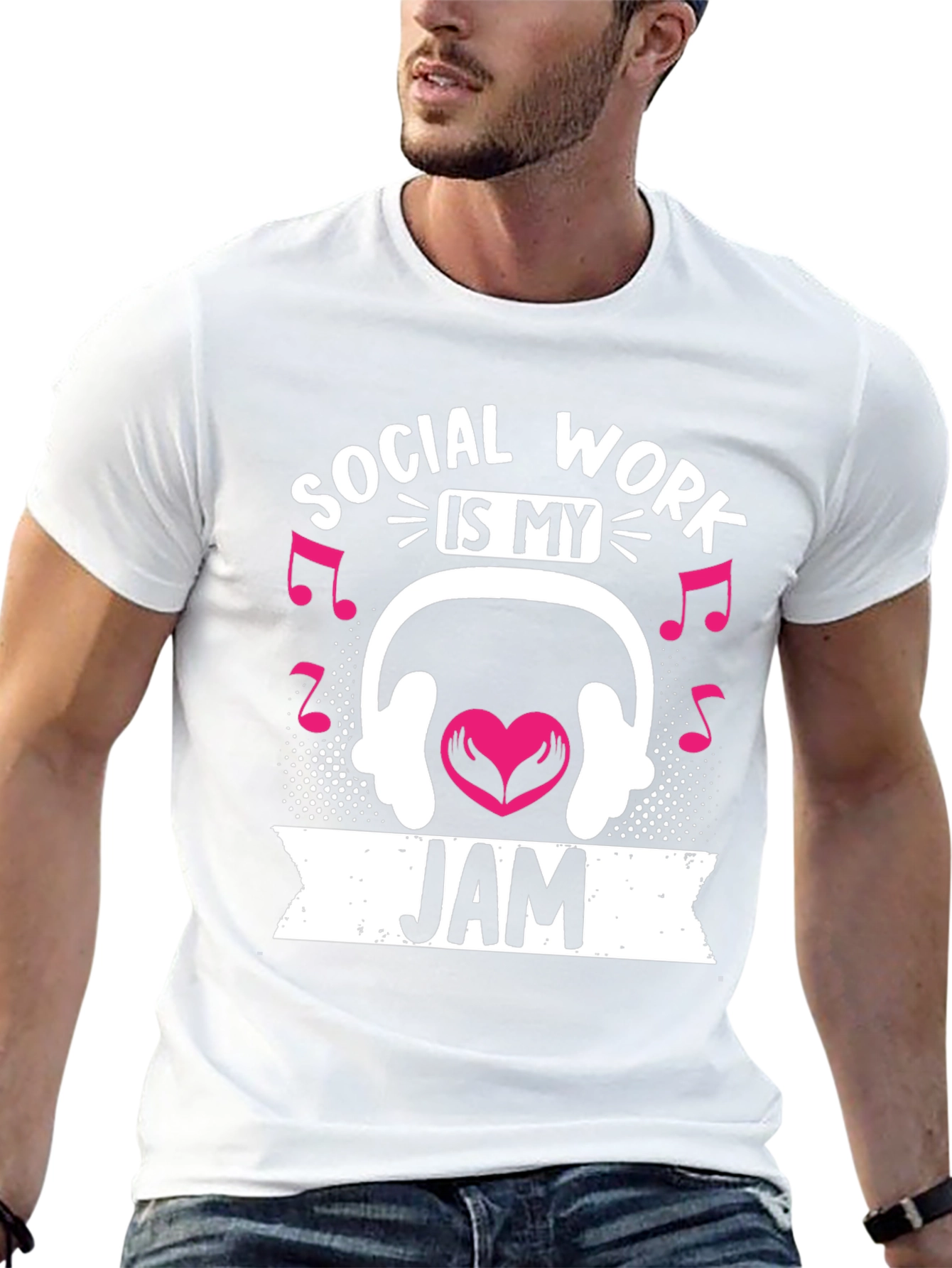 Black Social Work Is My Jam T-Shirt view 13