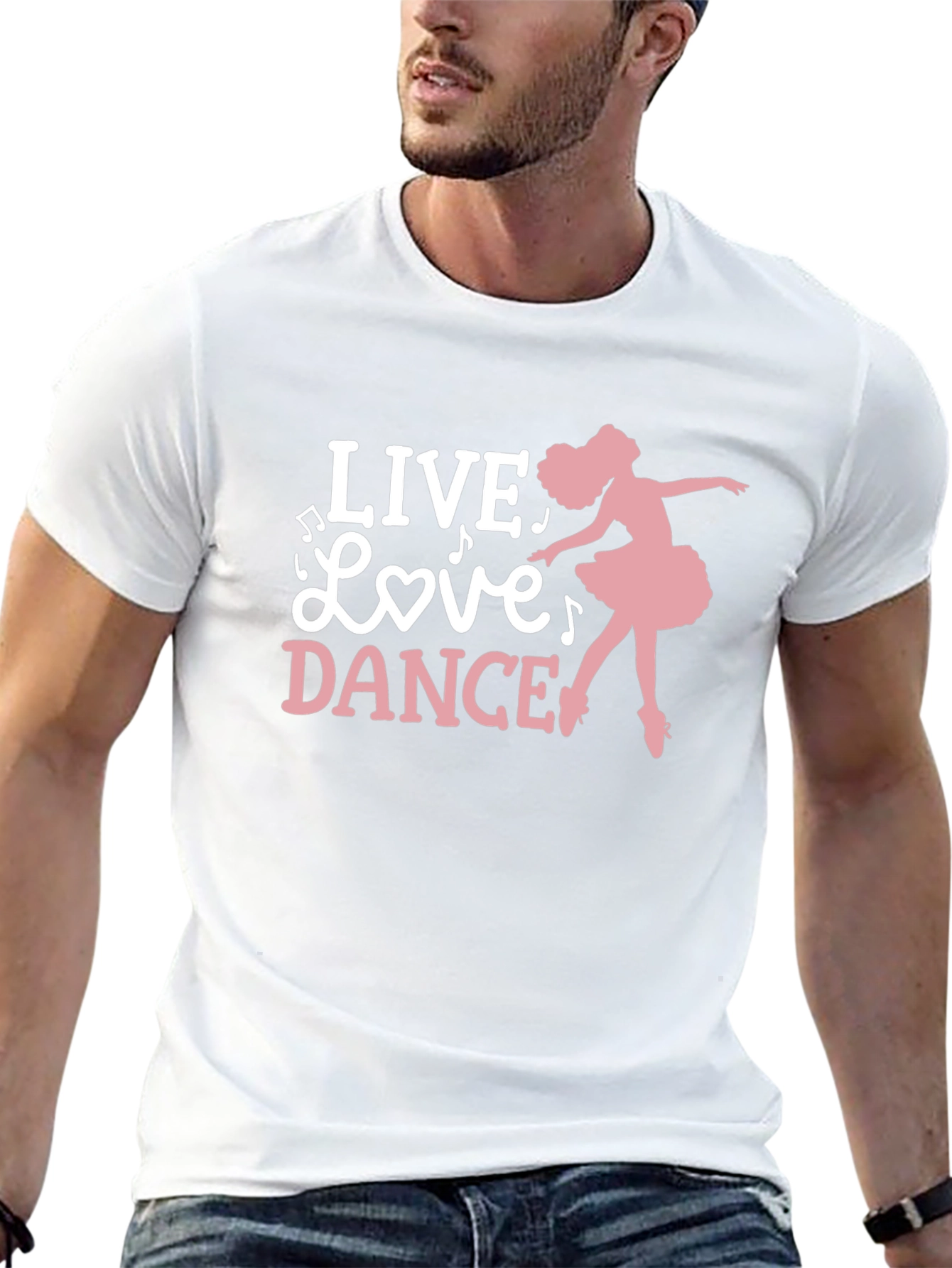 Black Live Love Dance Ballerina Graphic Tee view 13