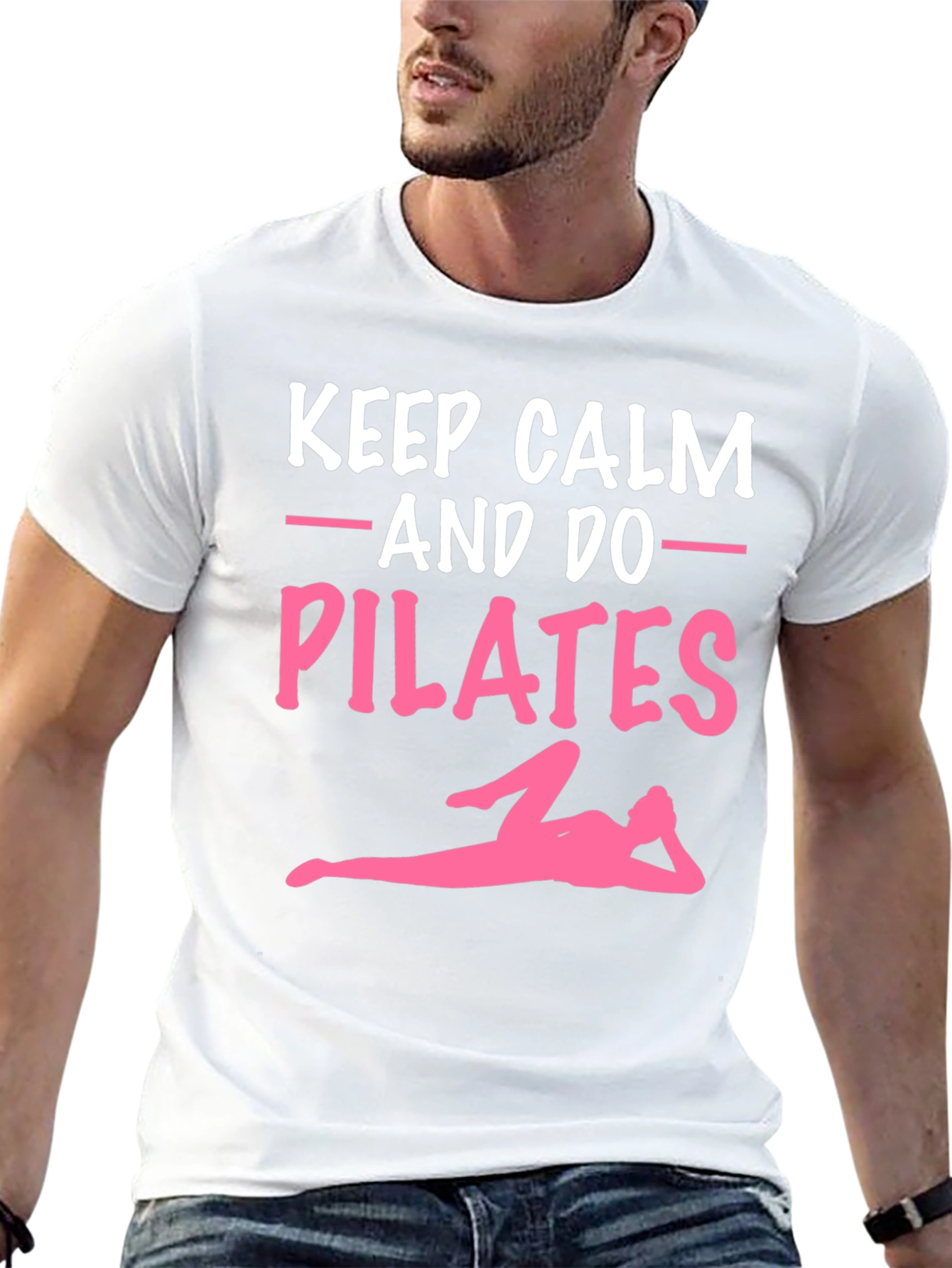 Black Keep Calm & Do Pilates Graphic Tee view 13