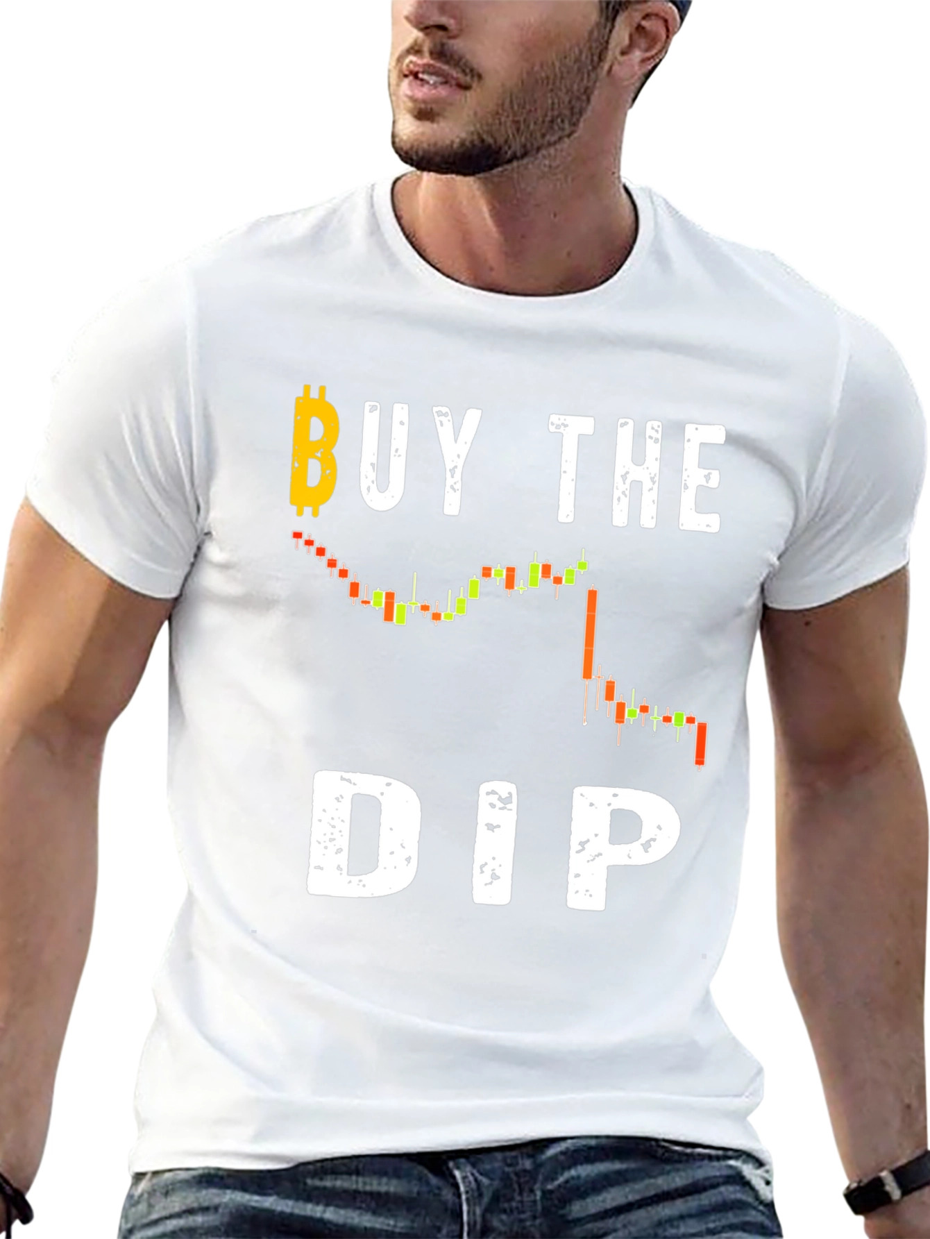 Black Buy The Dip Crypto T-Shirt - Black Cotton Tee view 13