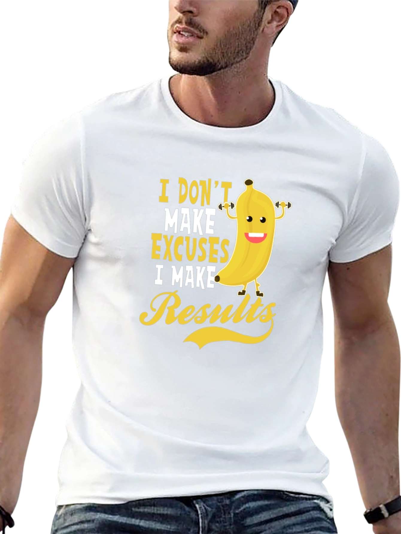 Black Funny Workout Banana T-Shirt view 13