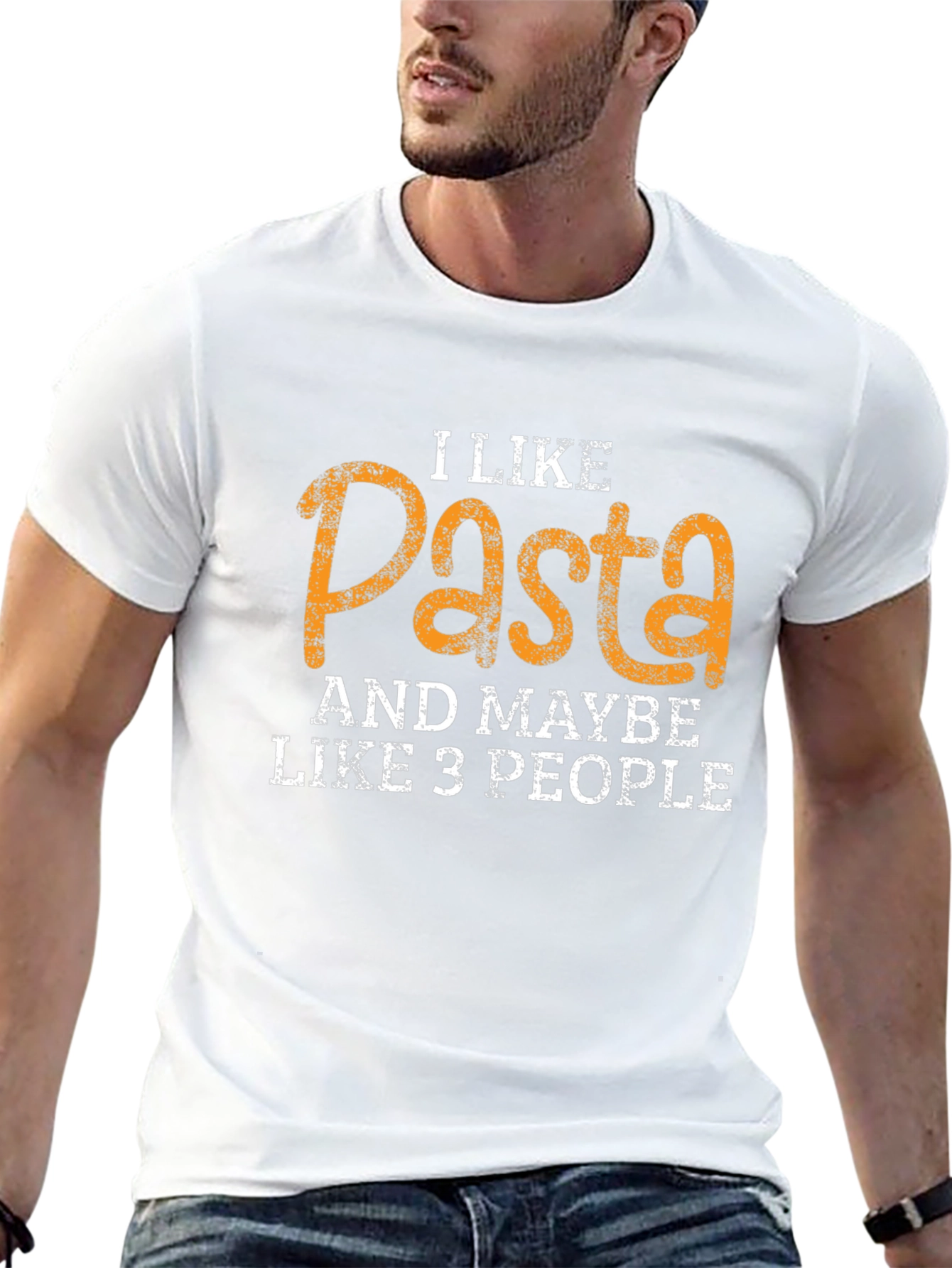 Black I Like Pasta Funny Graphic Tee view 13