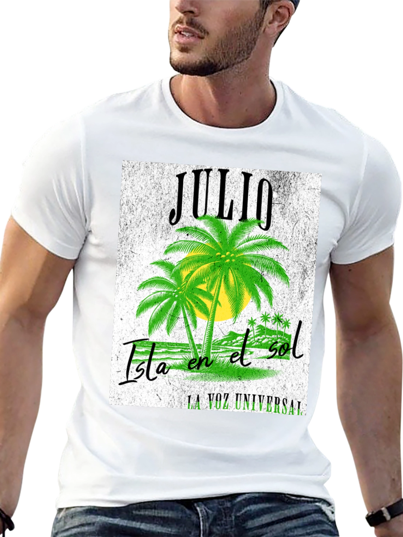Black Julio Isla en el Sol T-Shirt - Black Cotton Tee view 13