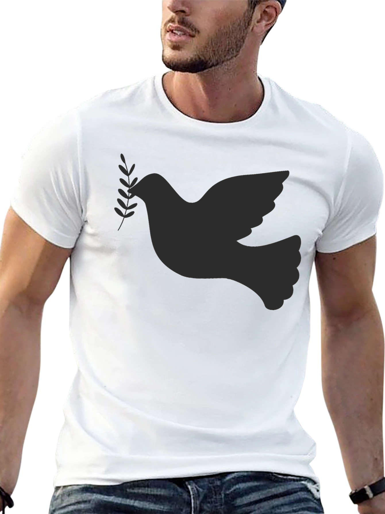 Black Peace Dove Graphic Tee - Stylish Comfort view 13