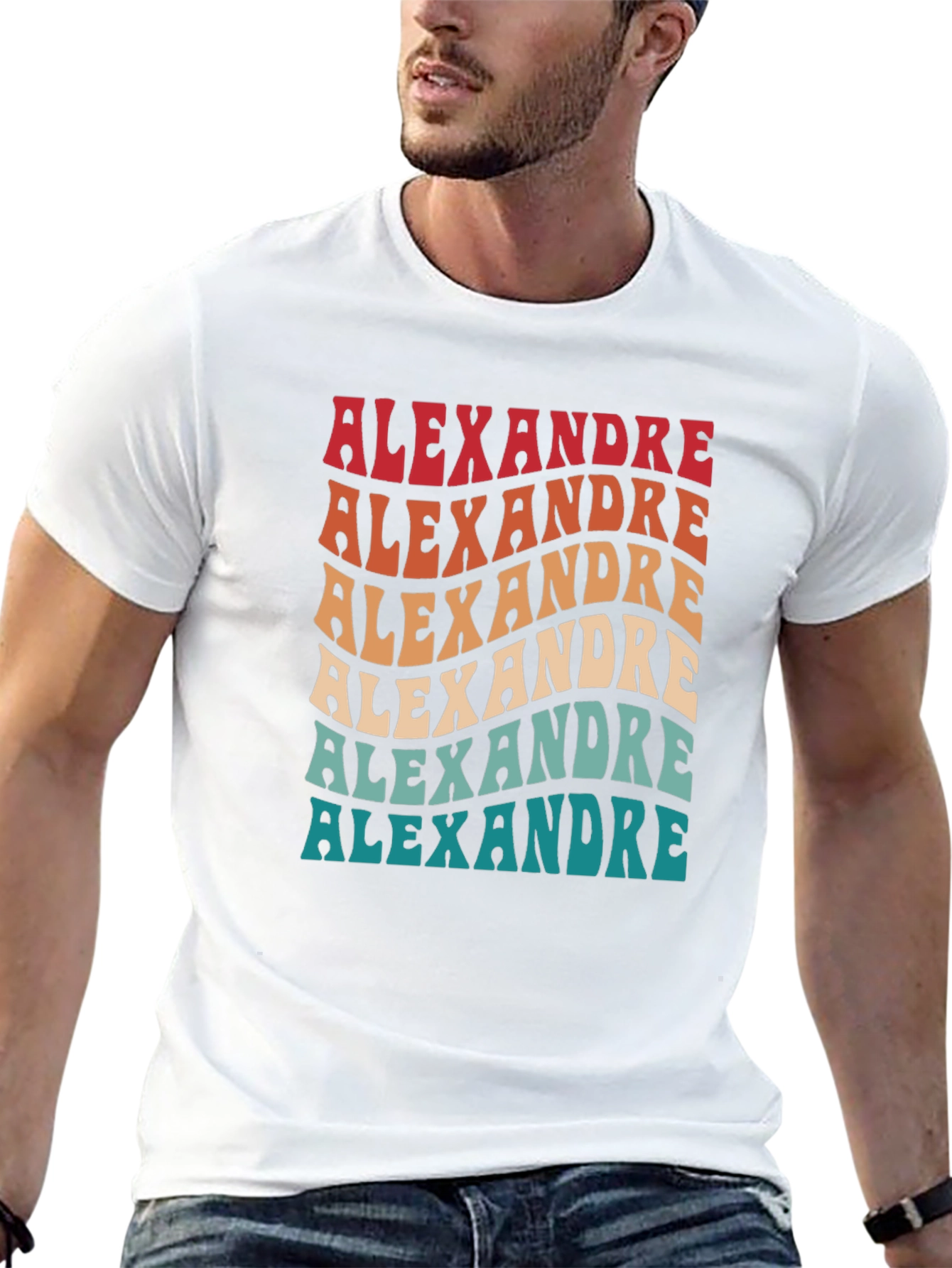 Black Alexandre Retro Graphic Tee view 13