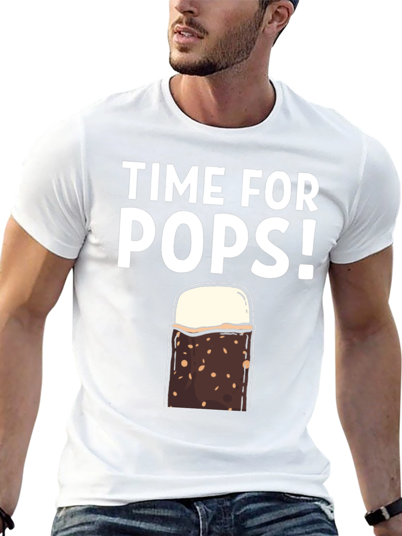 Black Time for Pops! T-Shirt - Ice Cream Treat view 13
