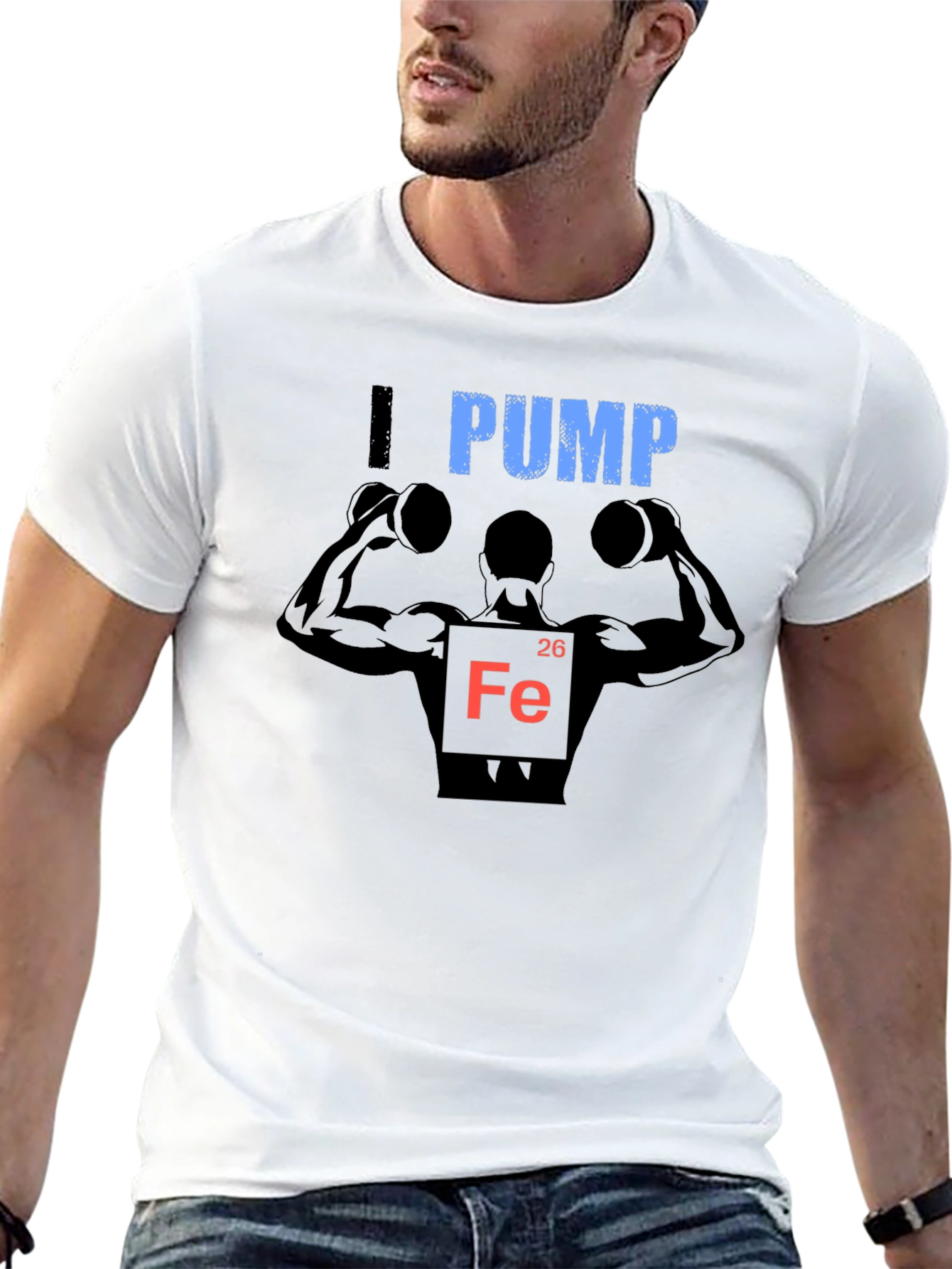 Black I Pump Iron T-Shirt - Bodybuilding Gym Workout Tee view 13