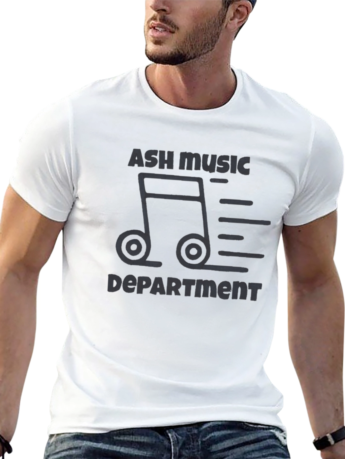 Black Ash Music Department Black T-Shirt view 13