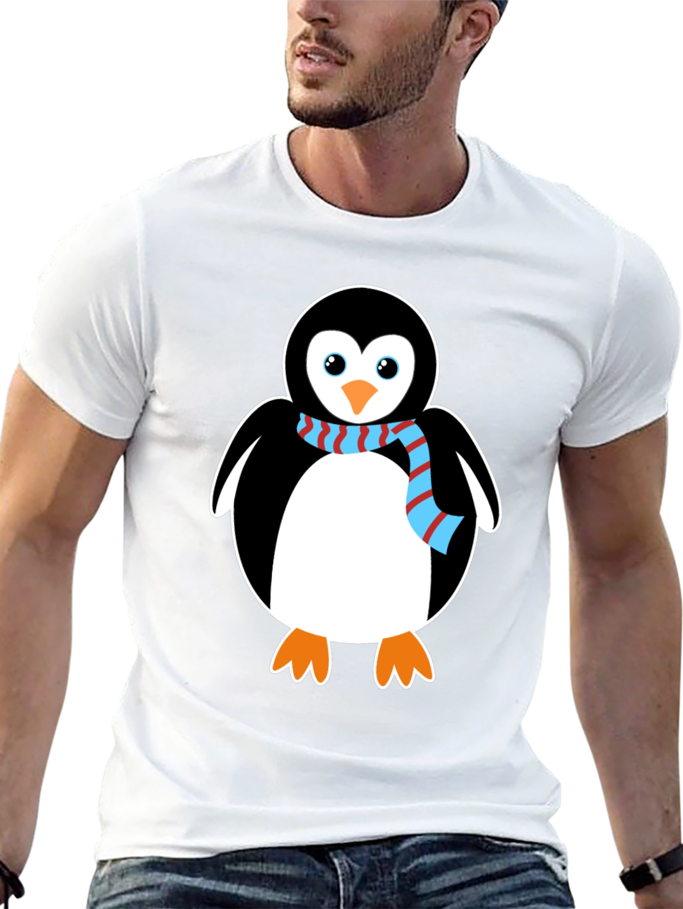 Black Penguin Graphic Tee - Cute Cartoon Animal Shirt view 13