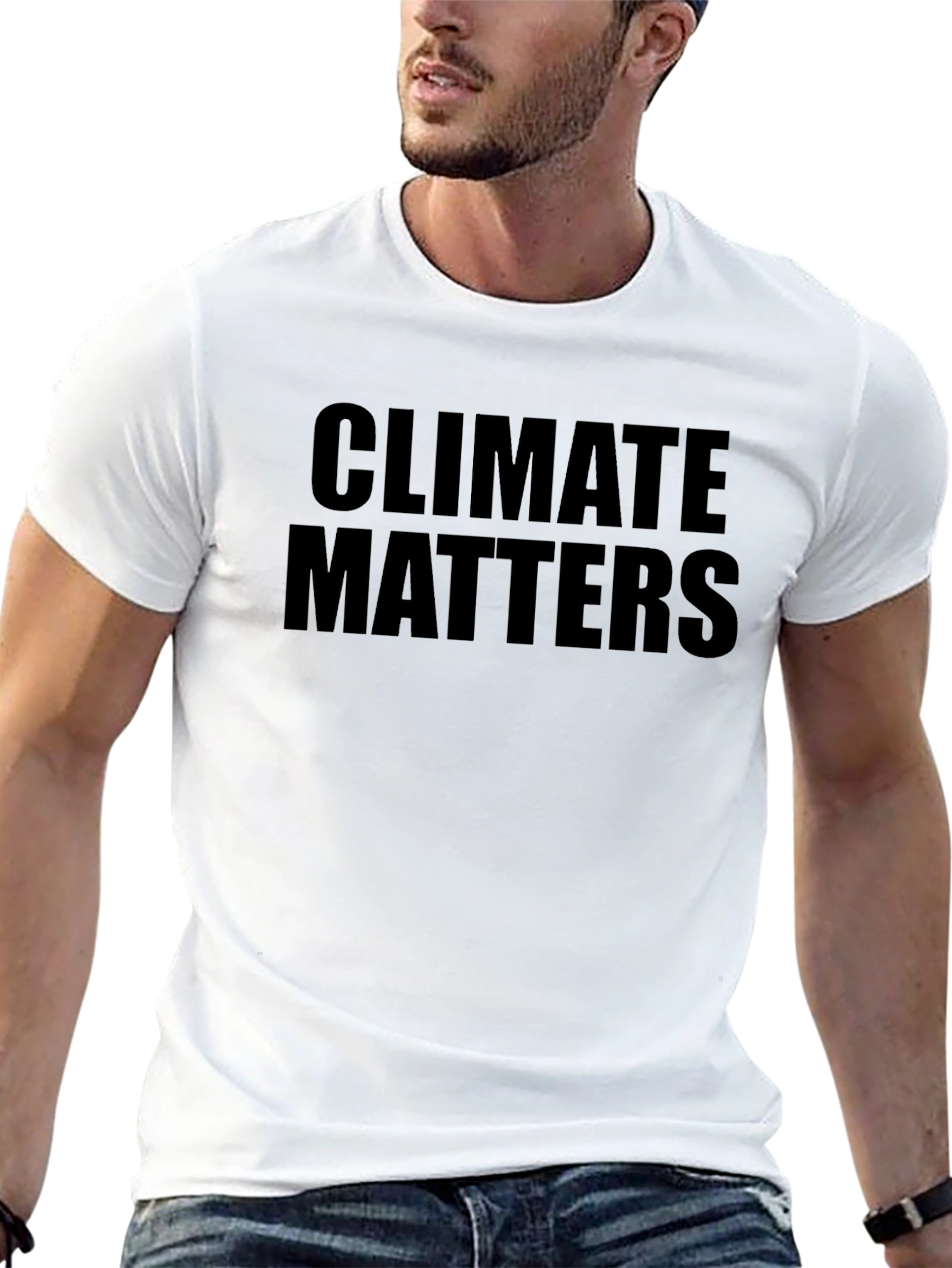 Black Climate Matters Black T-Shirt view 13