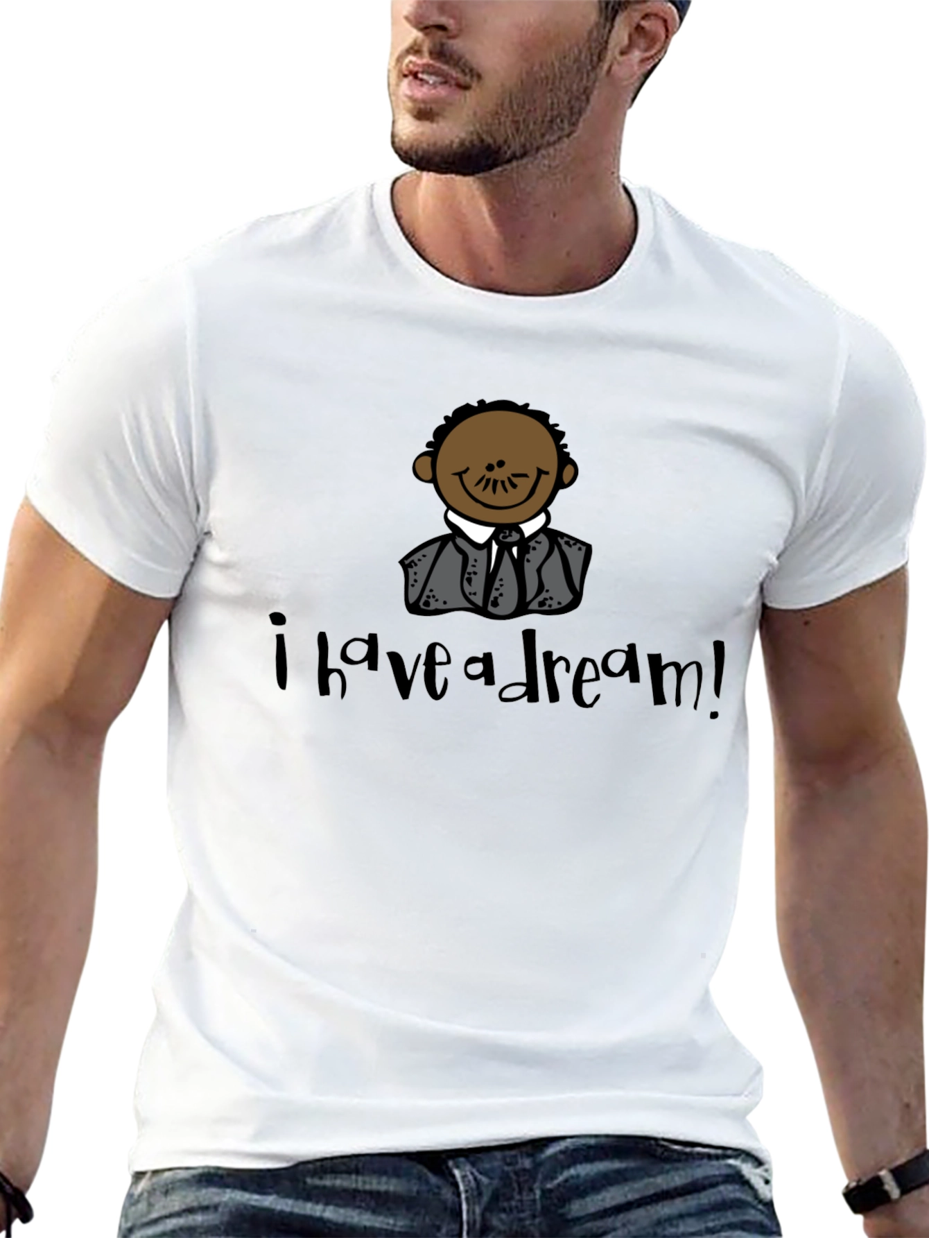 Black I Have a Dream T-Shirt view 13