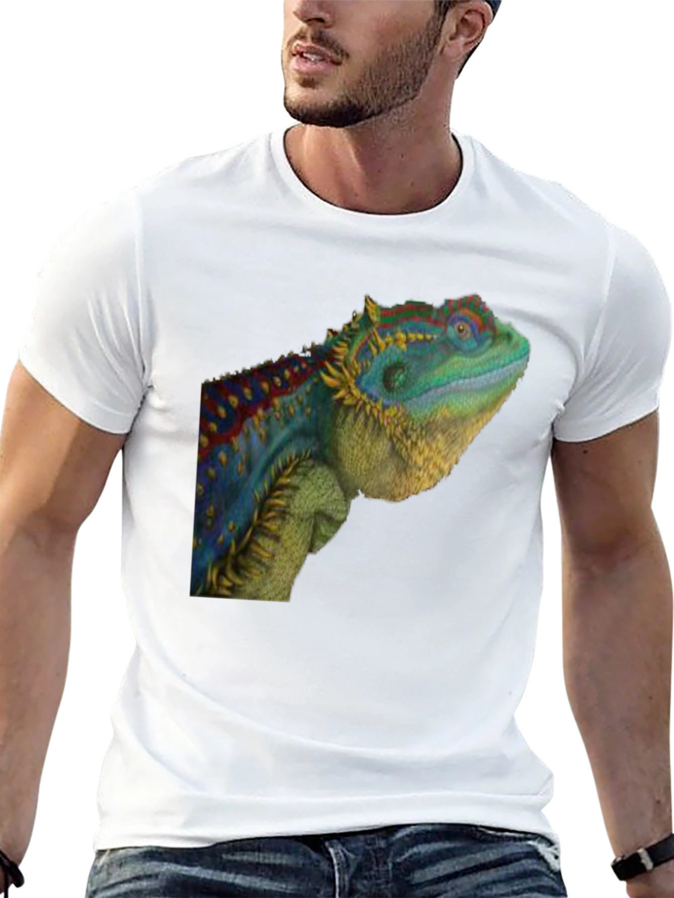 Black Lizard Graphic T-Shirt - Cool Reptile Tee view 13