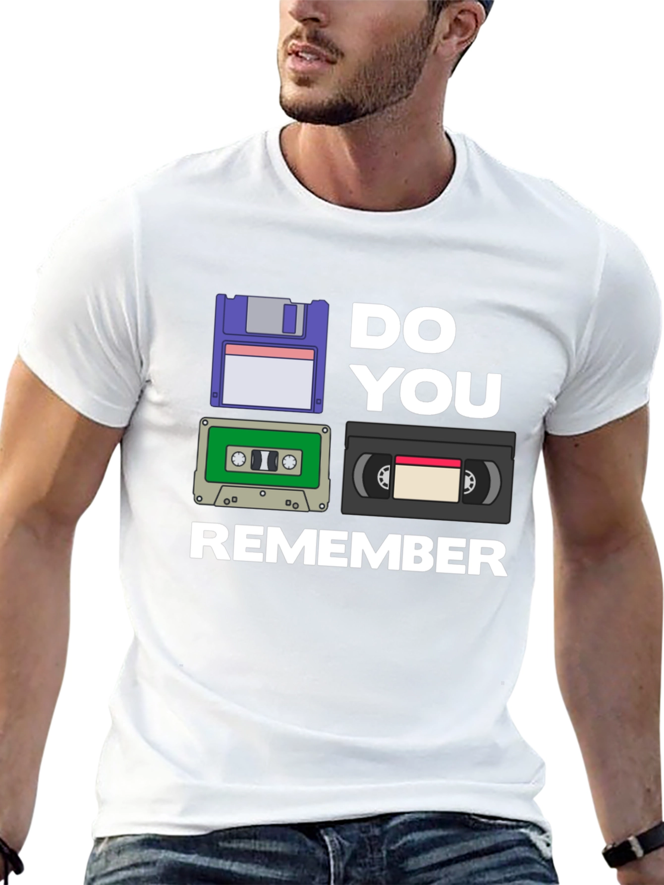 Black Retro Media T-Shirt - Do You Remember? view 13