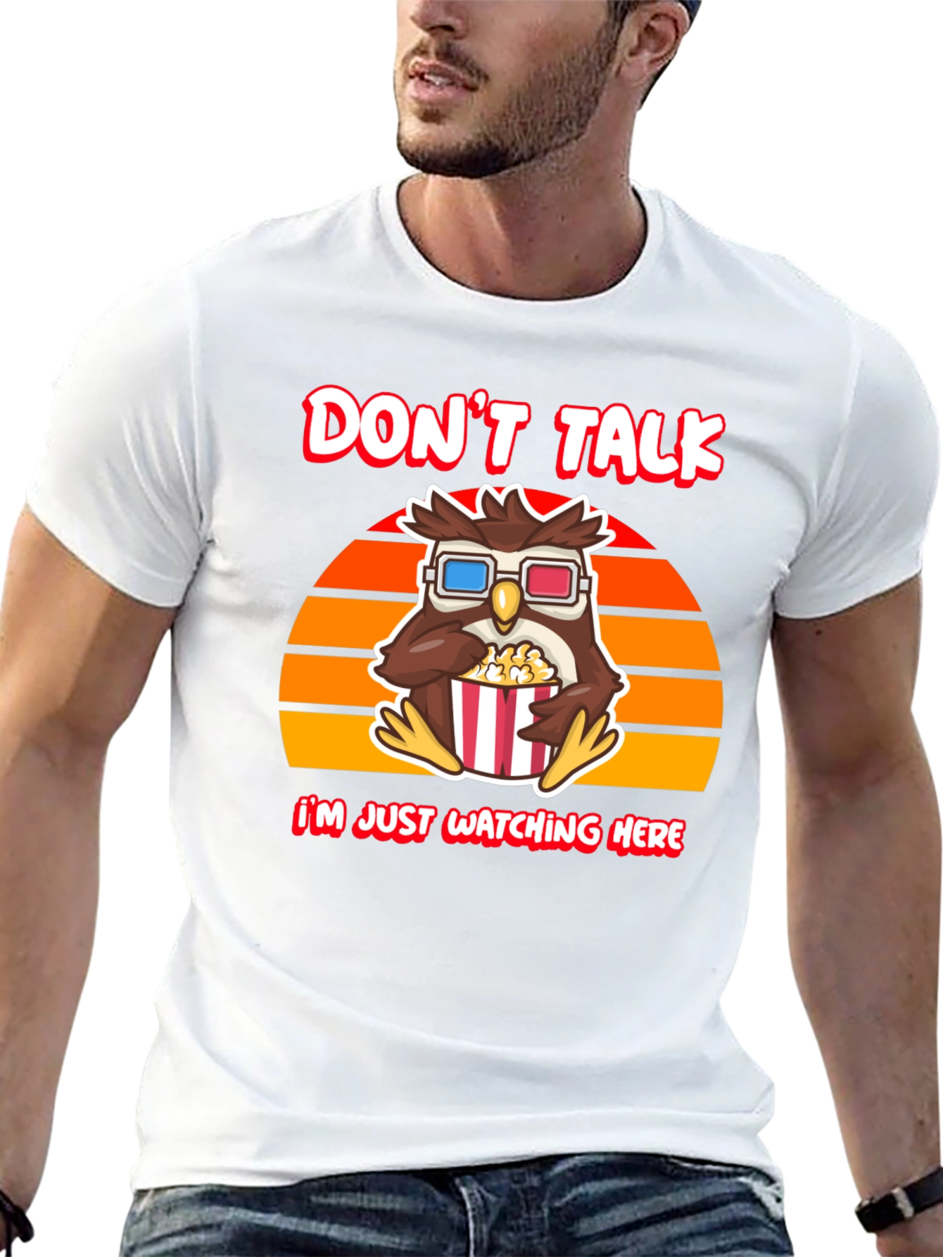 Black Don't Talk T-Shirt - Owl Watching Movie Tee view 13