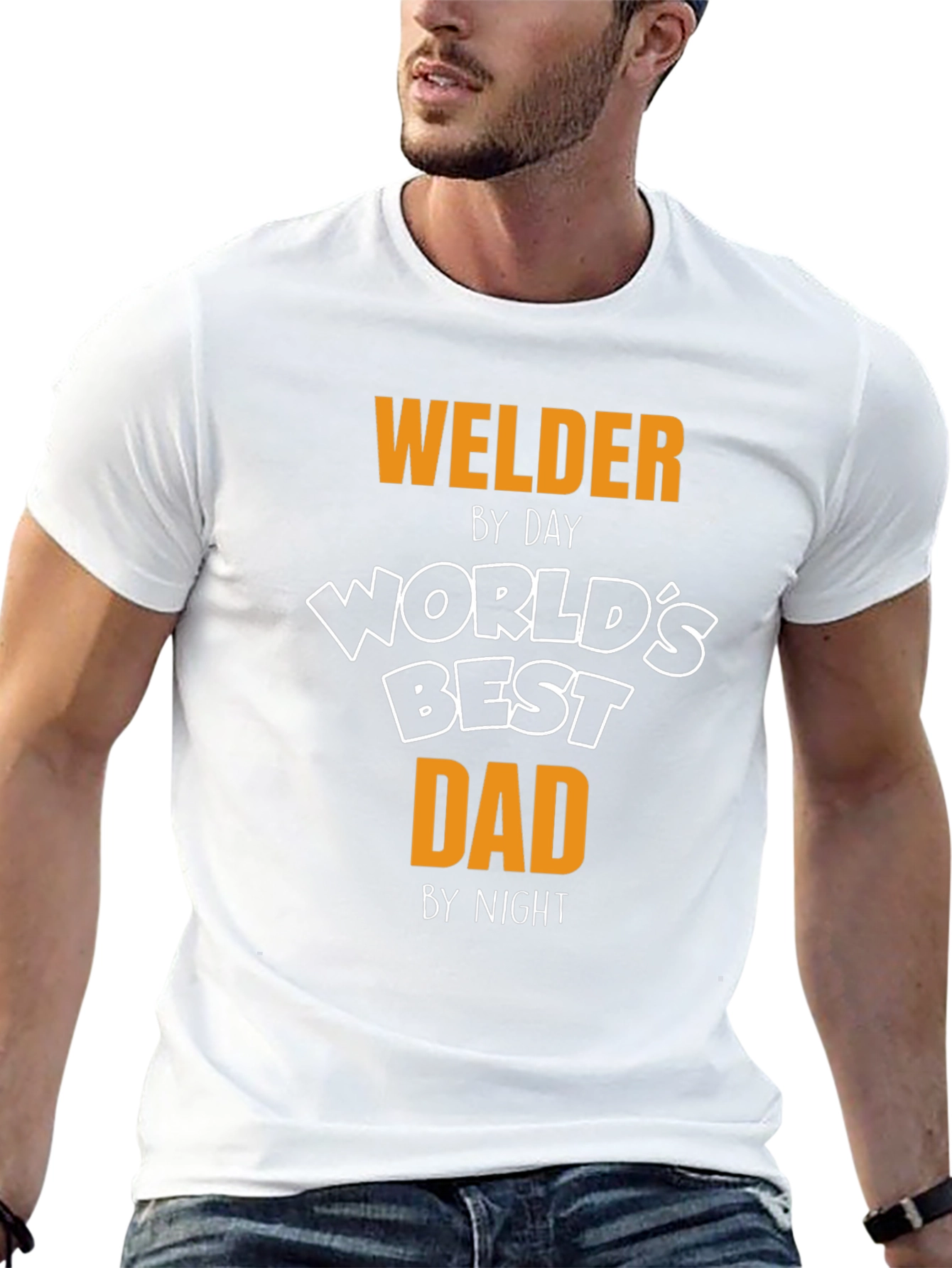 Black Welder Dad Graphic Tee - Best Dad Ever! view 13