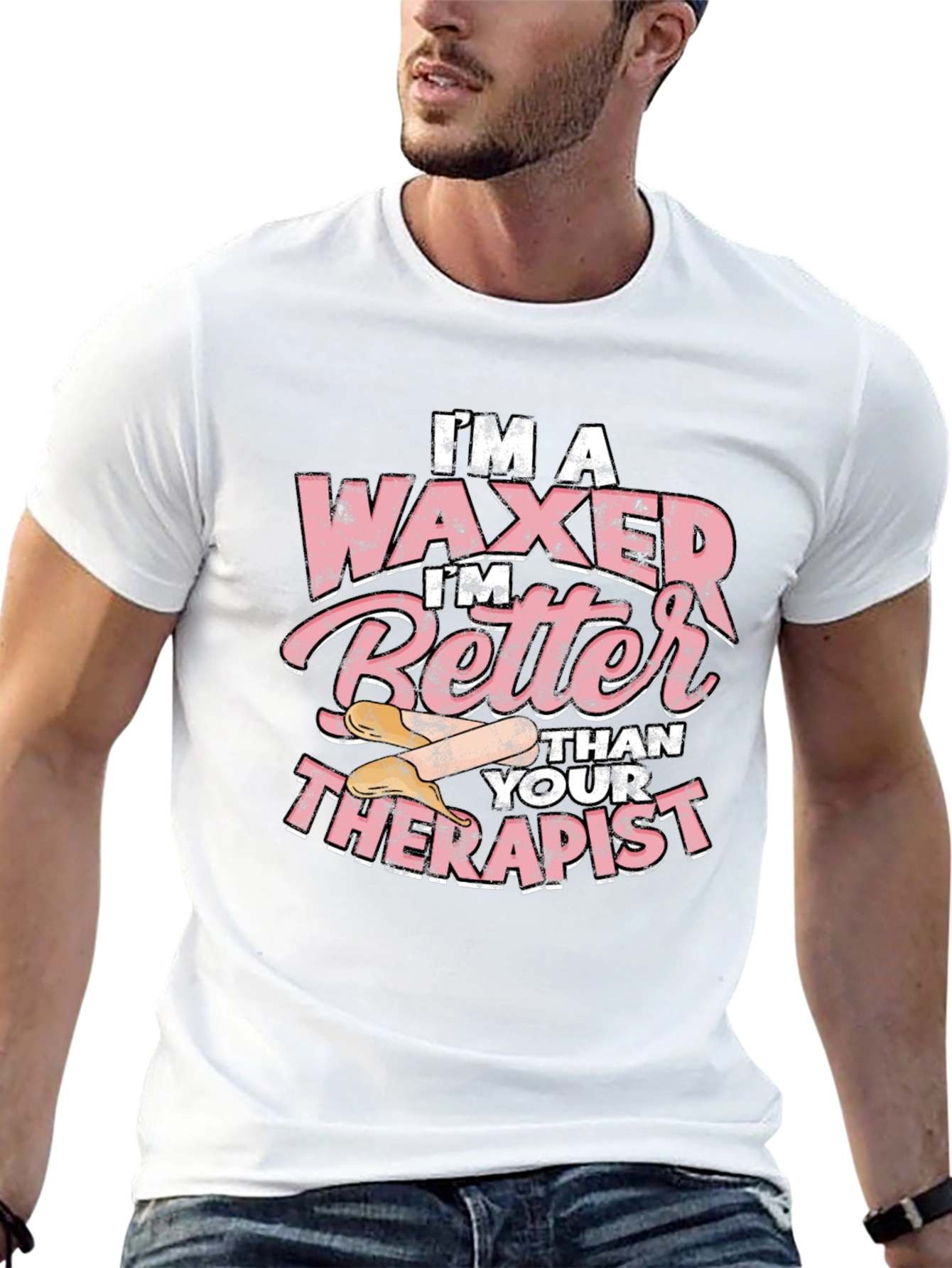 Black Waxer Better Than Therapist Tee - Funny Esthetician T-Shirt view 13