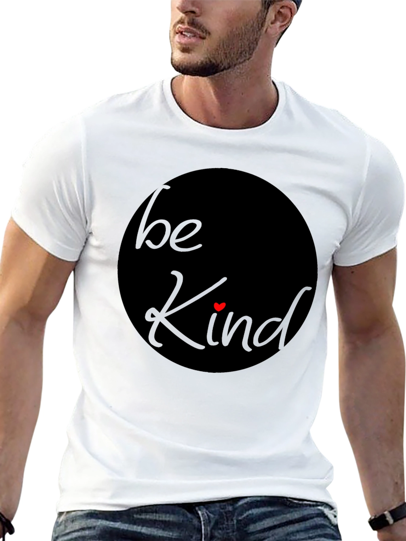 Black Be Kind T-Shirt - Soft Cotton Casual Tee view 13