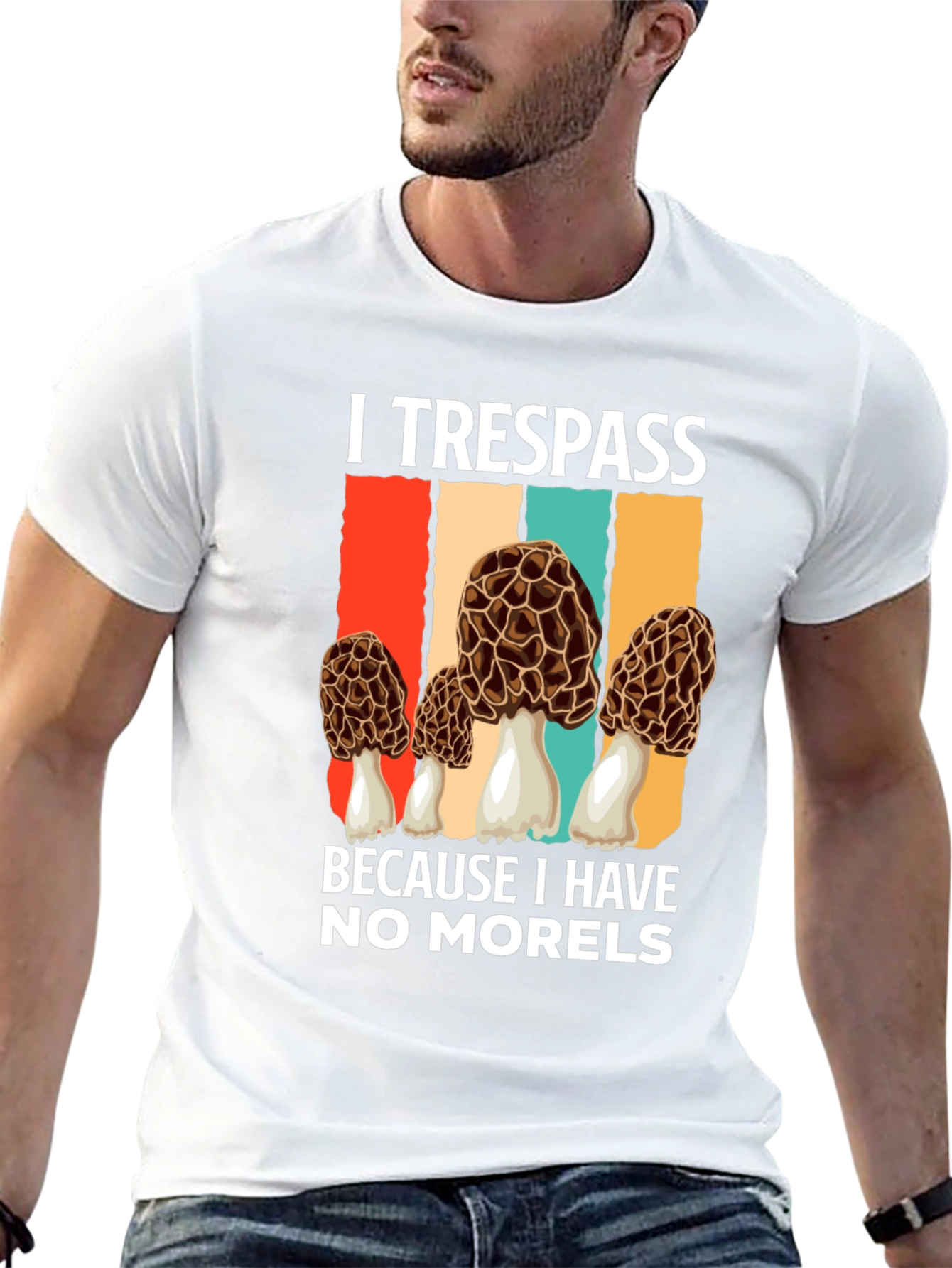 Black I Trespass For Morels T-Shirt view 13