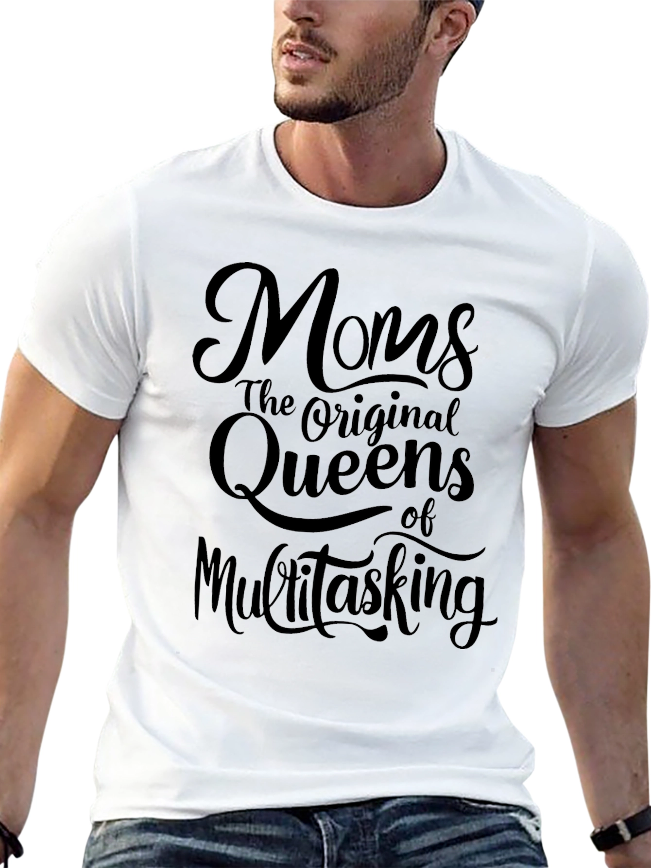 Black Moms the Original Queens of Multitasking T-Shirt view 13